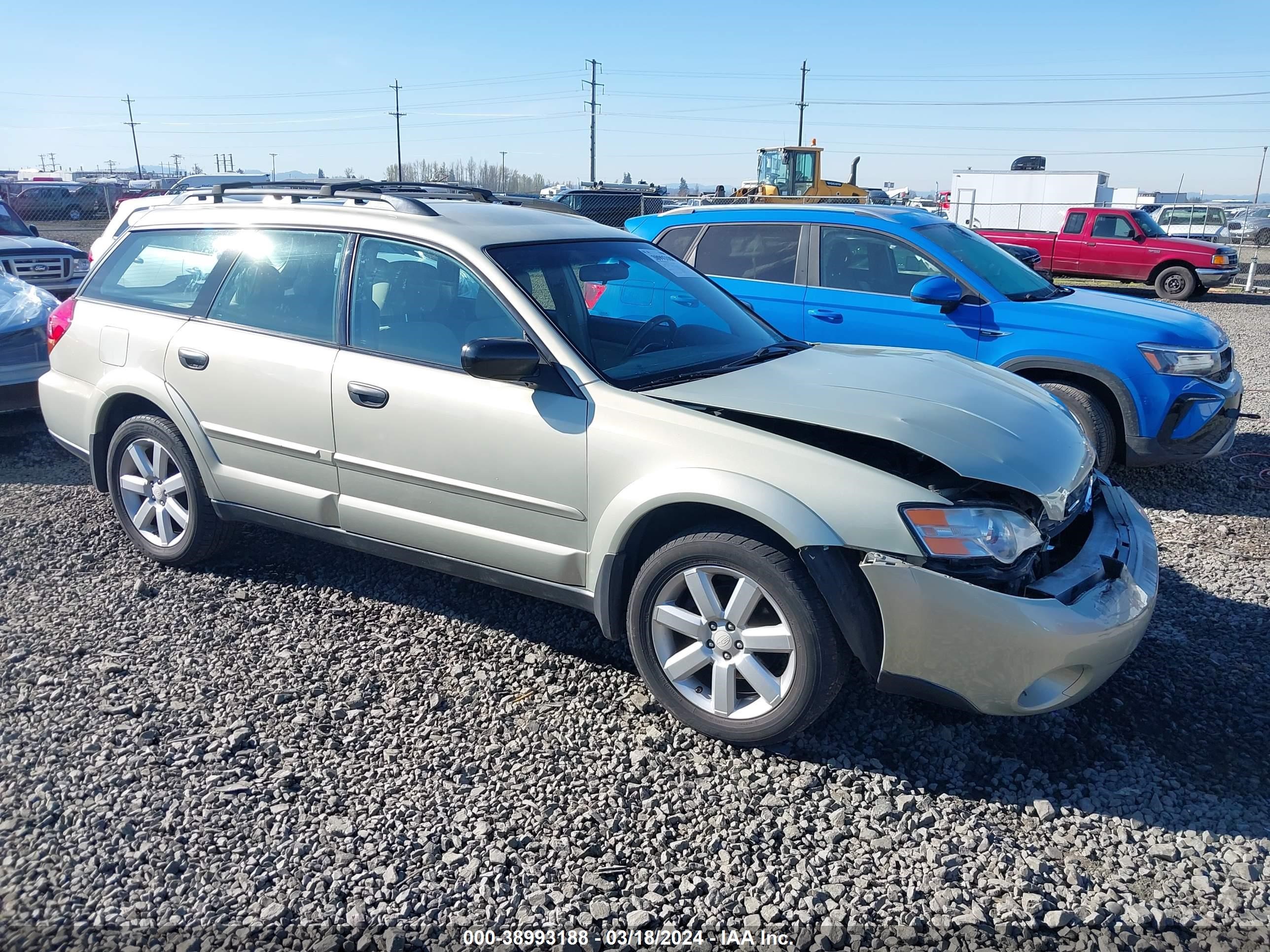 SUBARU OUTBACK 2007 4s4bp61c977342818