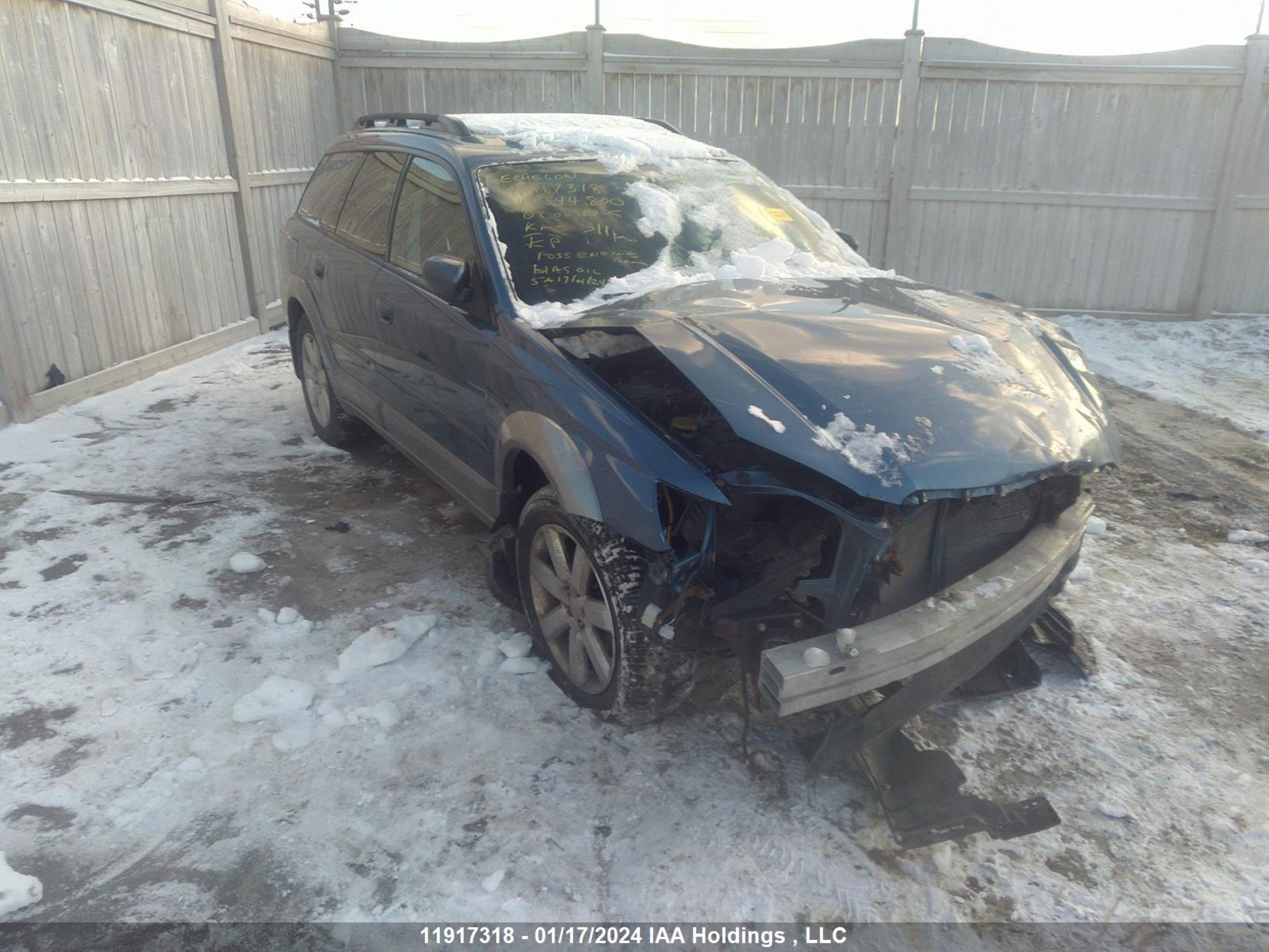 SUBARU OUTBACK 2008 4s4bp61c987344800