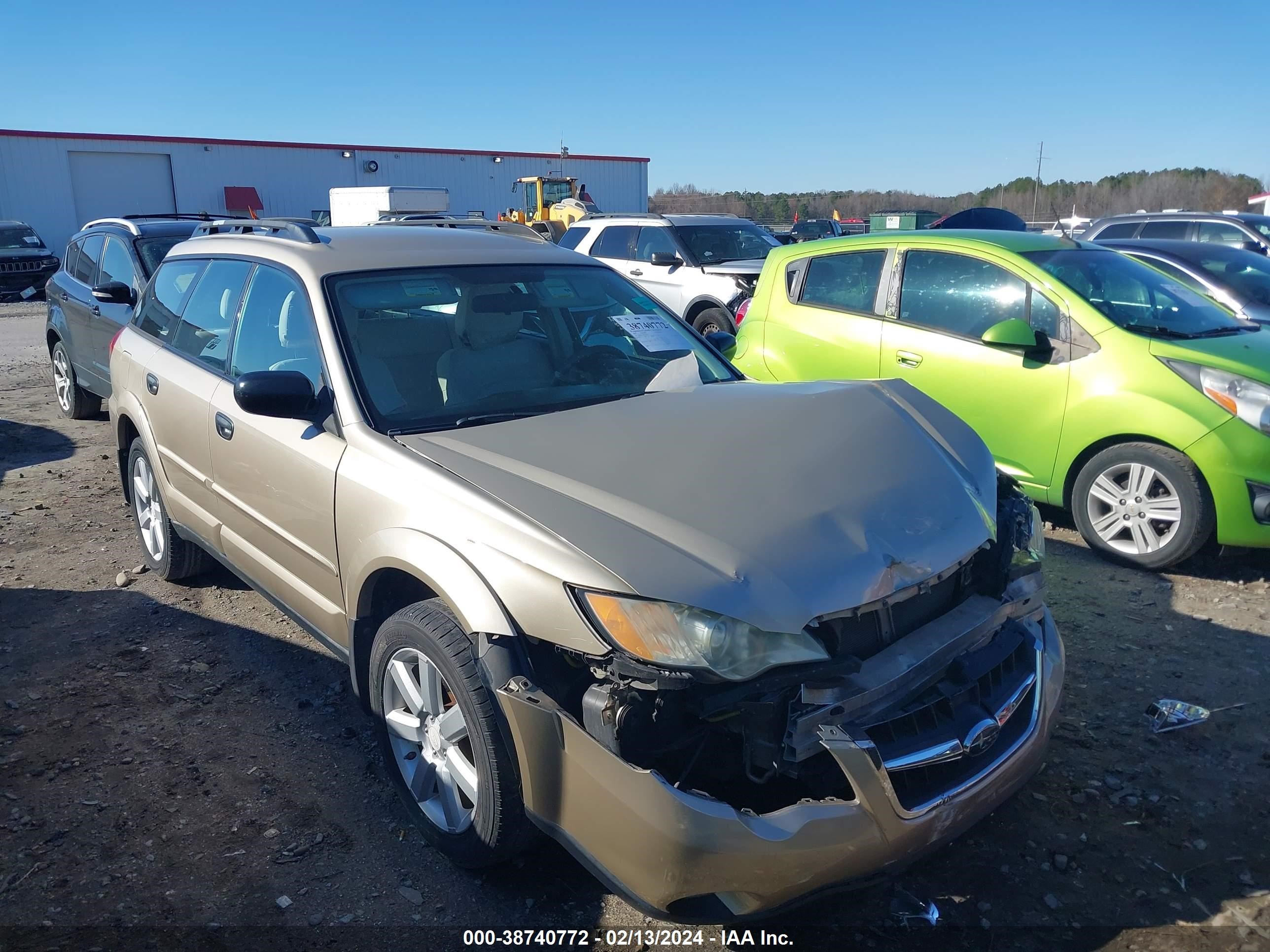 SUBARU OUTBACK 2008 4s4bp61c987355425