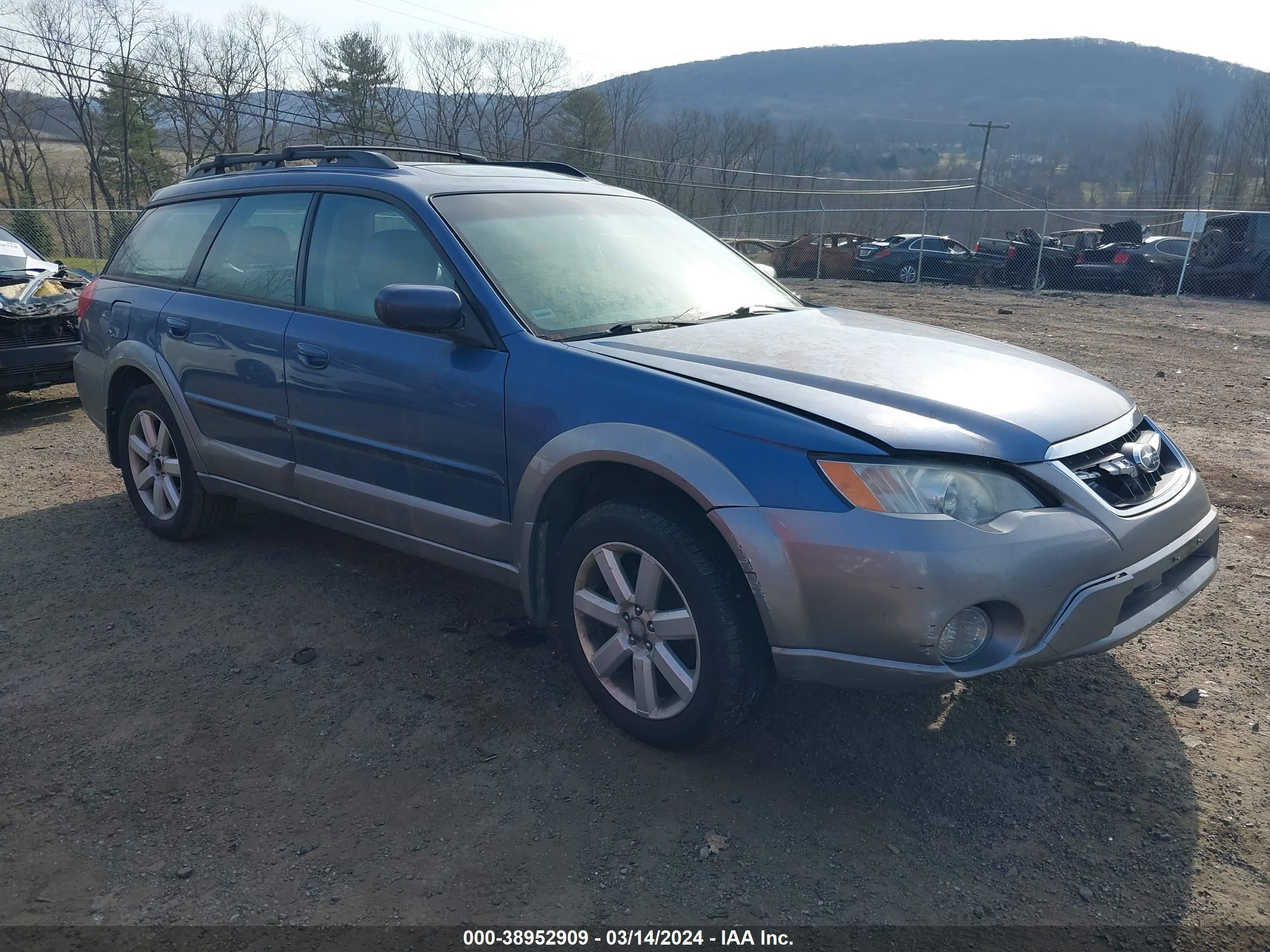 SUBARU OUTBACK 2008 4s4bp62c187354414