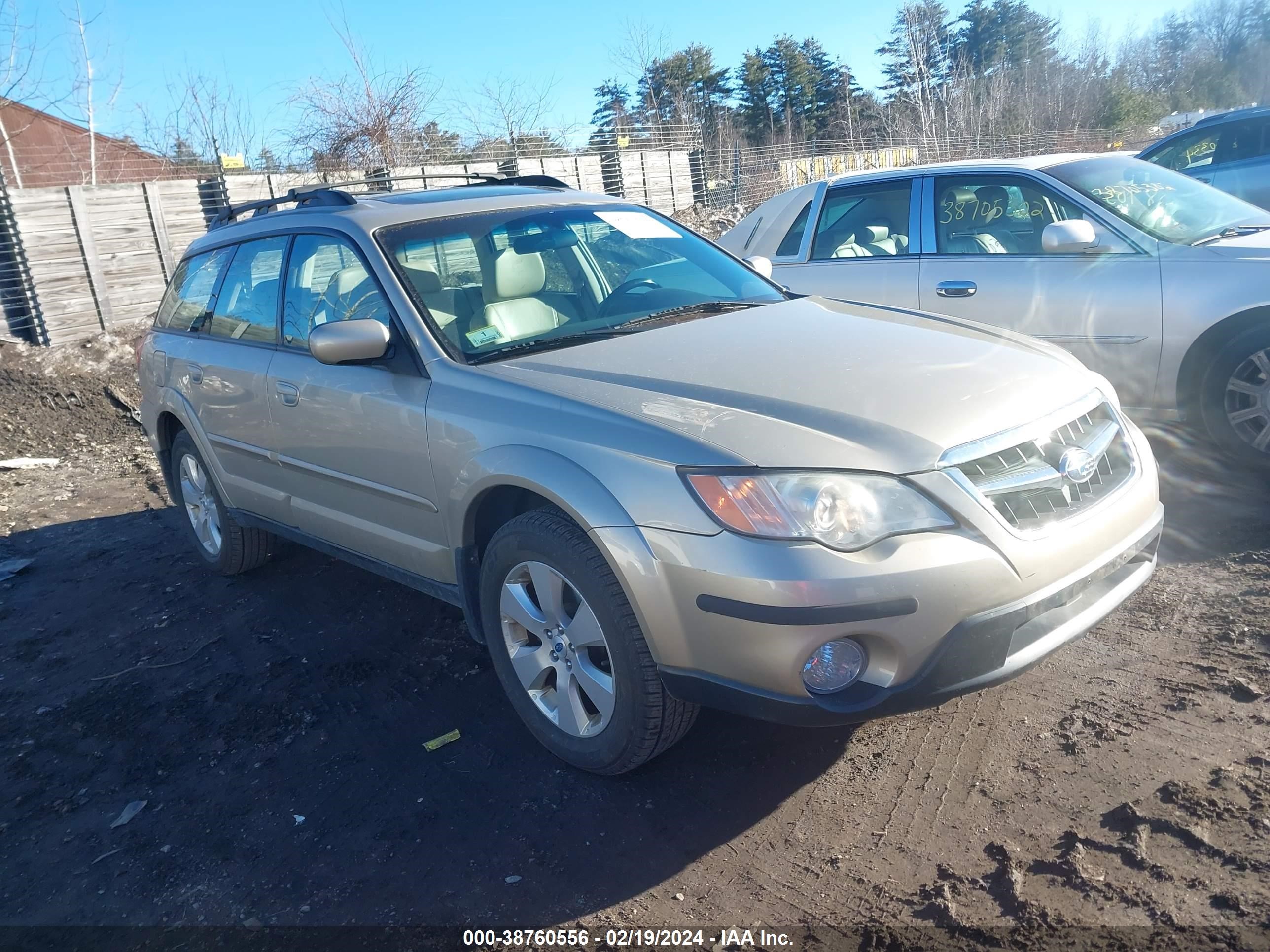 SUBARU OUTBACK 2008 4s4bp62c187360617