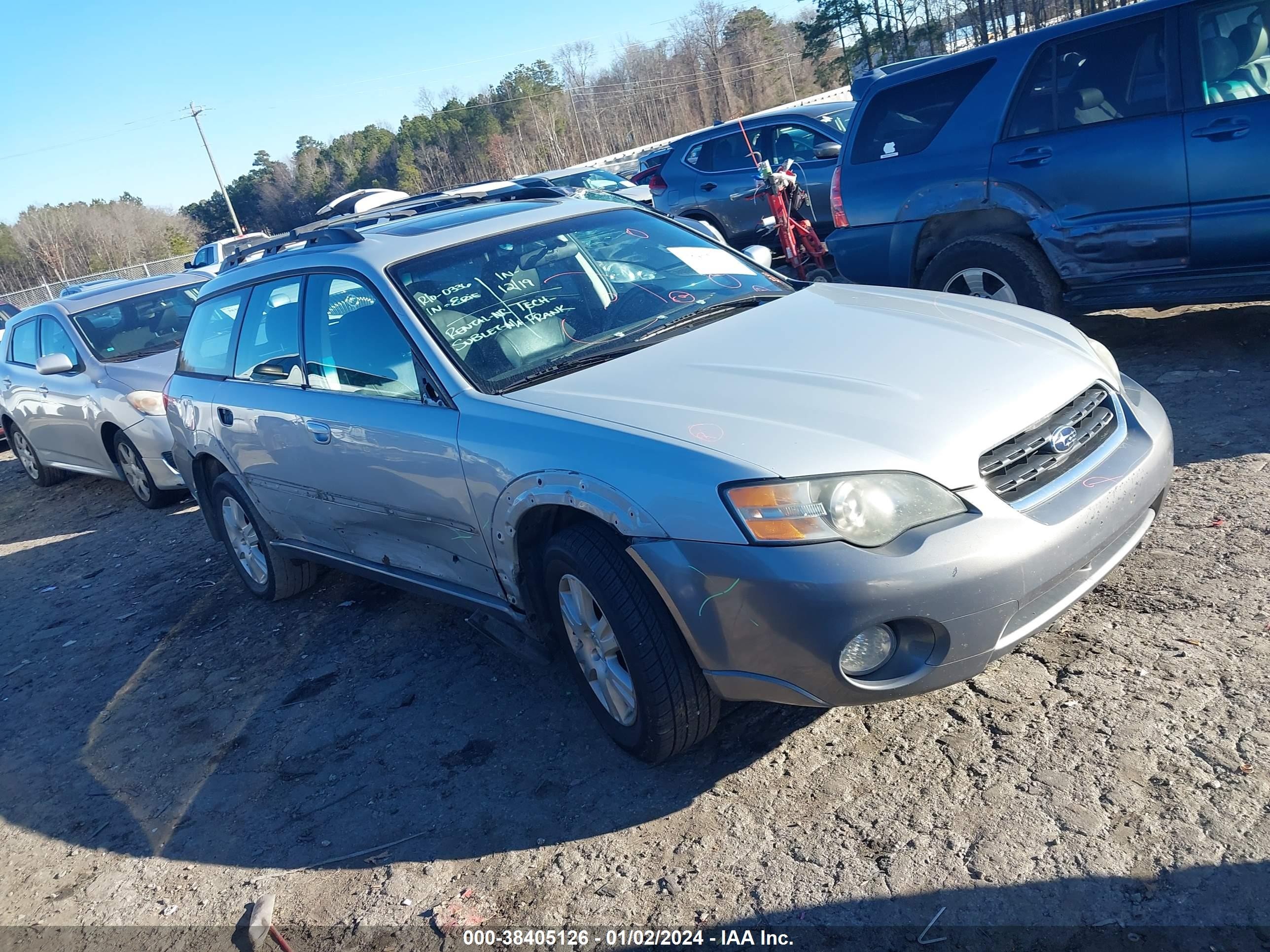 SUBARU OUTBACK 2005 4s4bp62c257377826