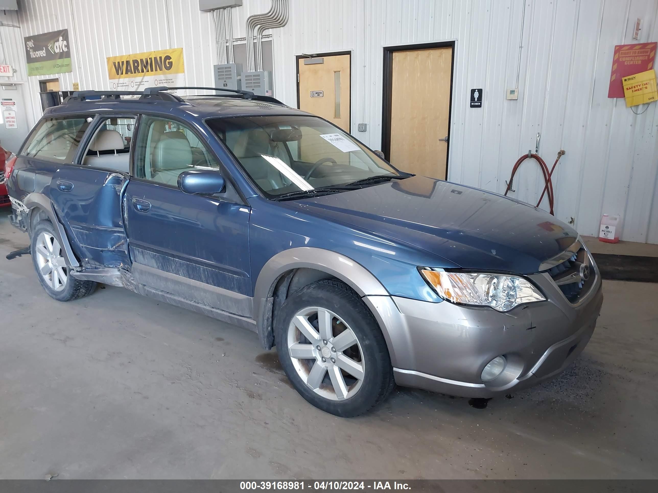 SUBARU OUTBACK 2008 4s4bp62c487346520