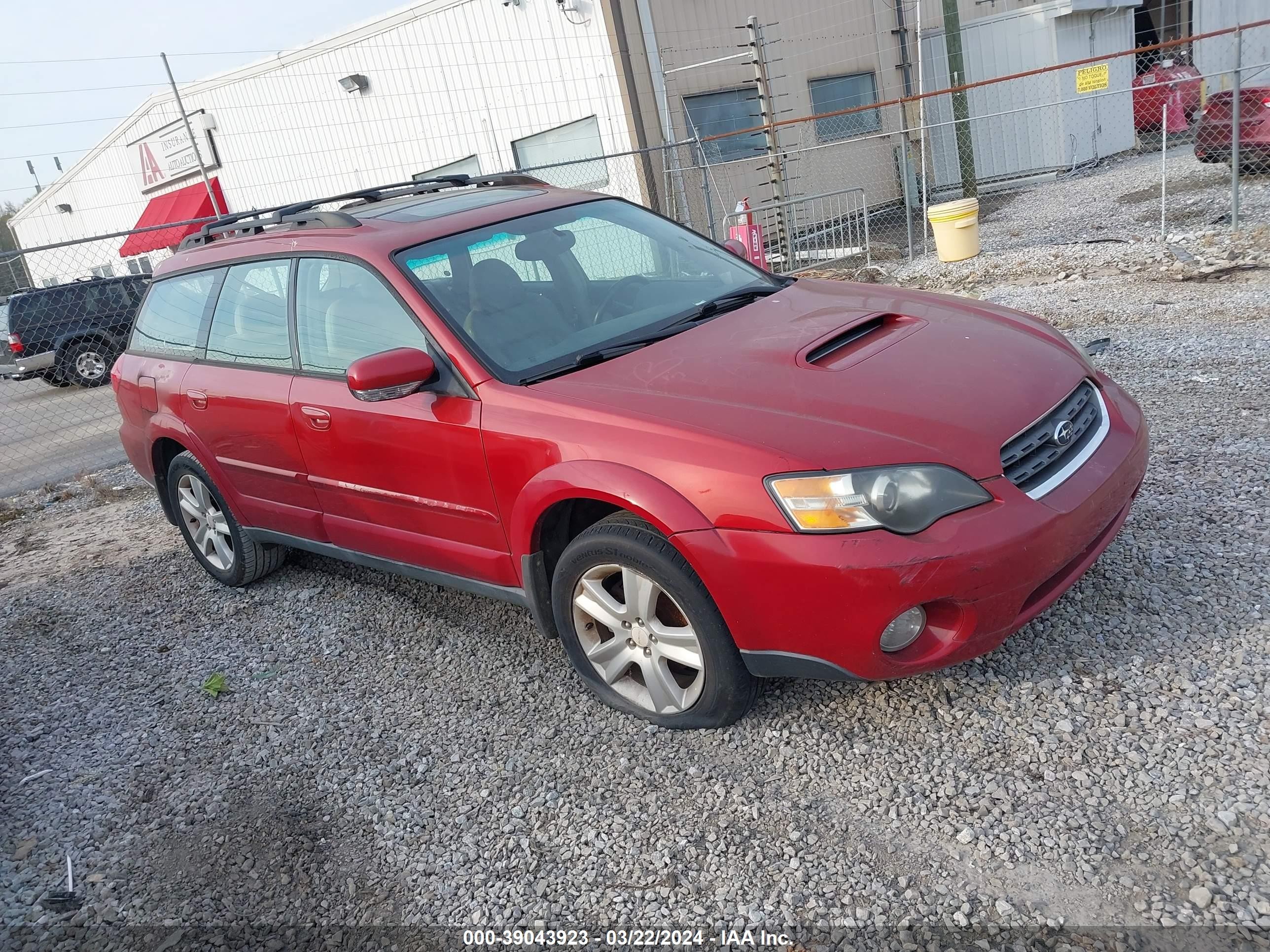 SUBARU OUTBACK 2005 4s4bp67c454356129