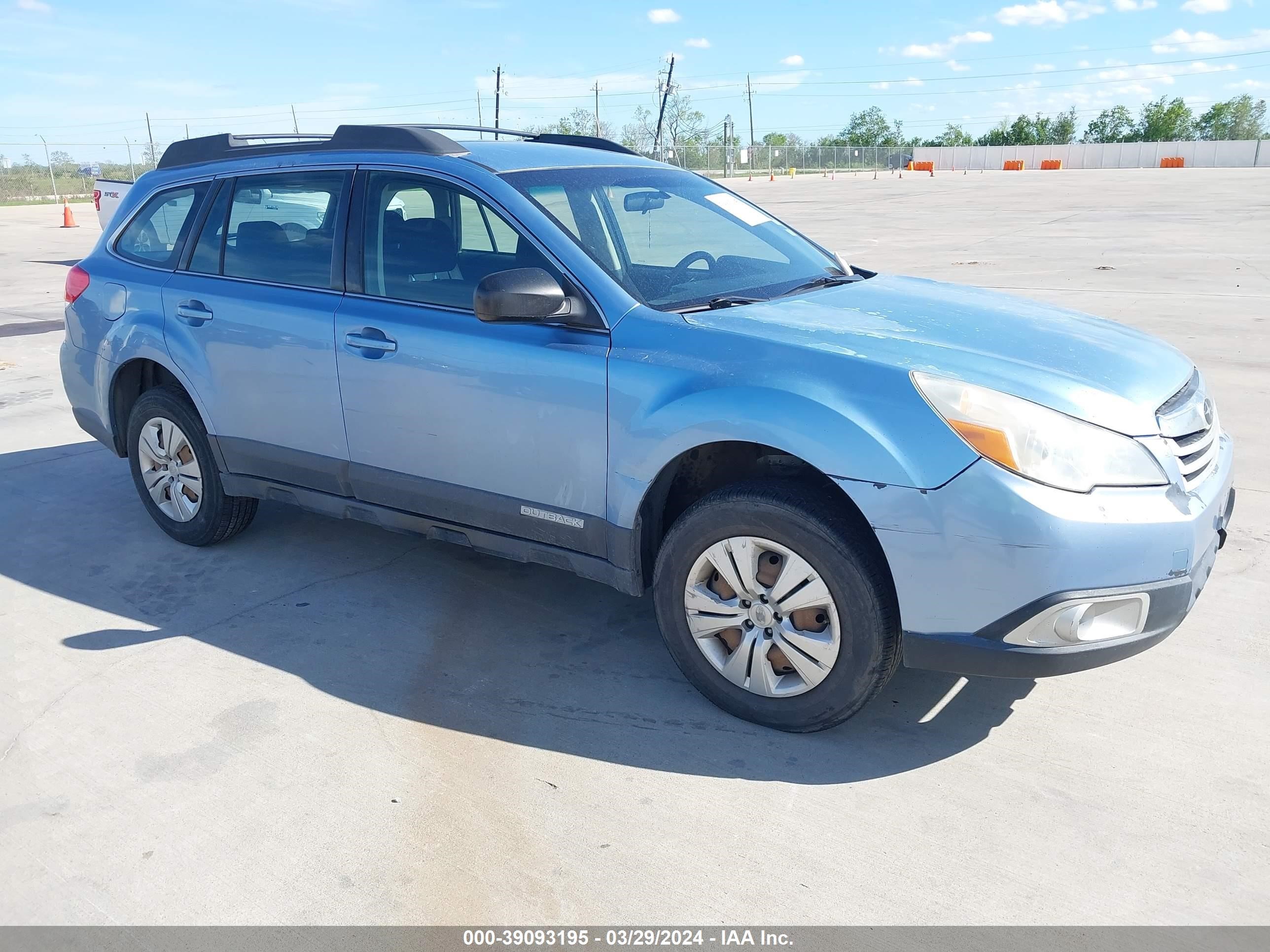 SUBARU OUTBACK 2011 4s4brbac0b1365175