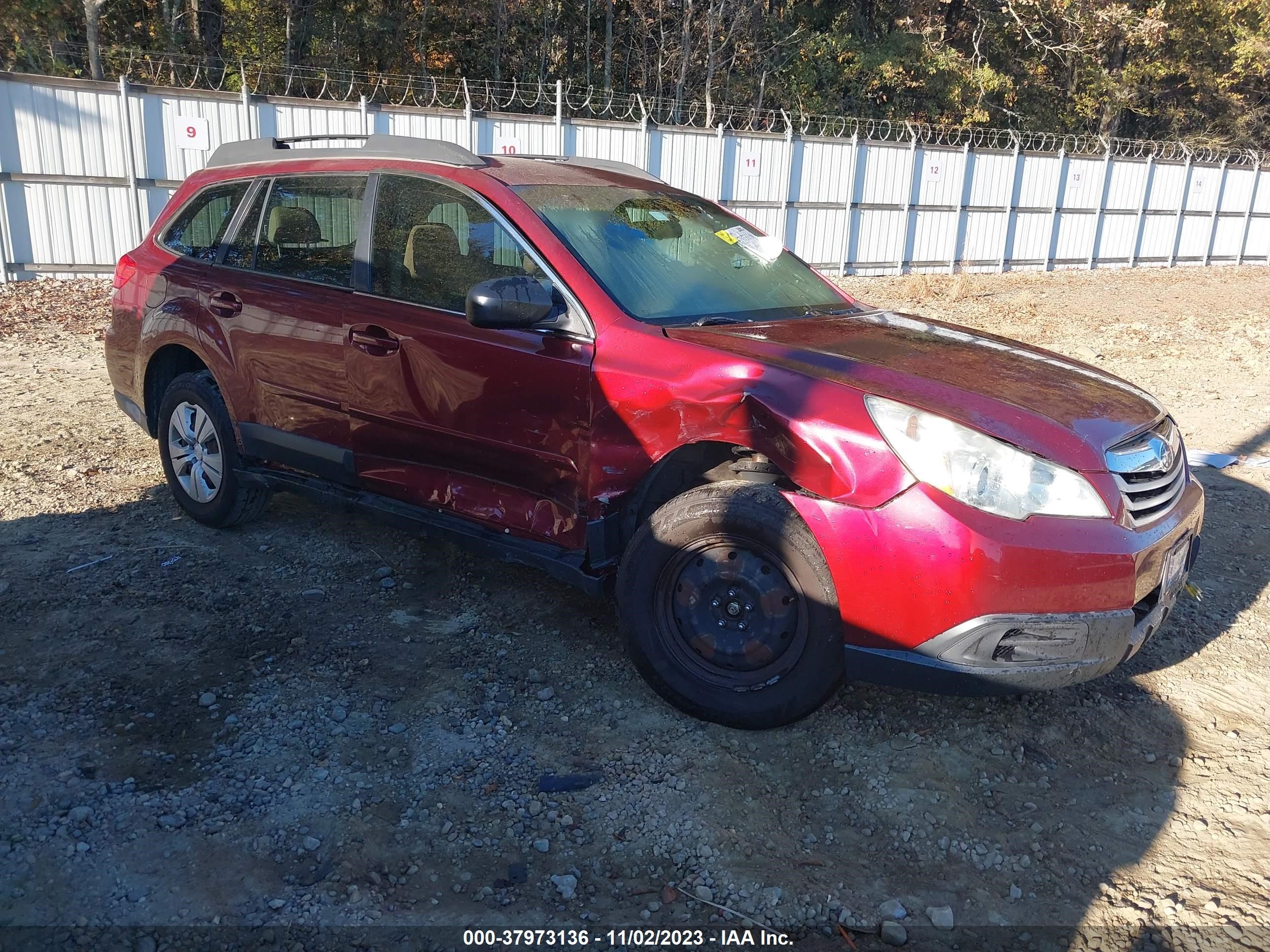 SUBARU OUTBACK 2011 4s4brbac5b3422474