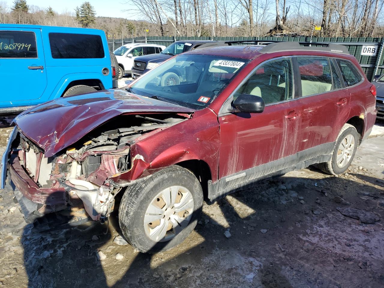 SUBARU OUTBACK 2011 4s4brbac7b3432343