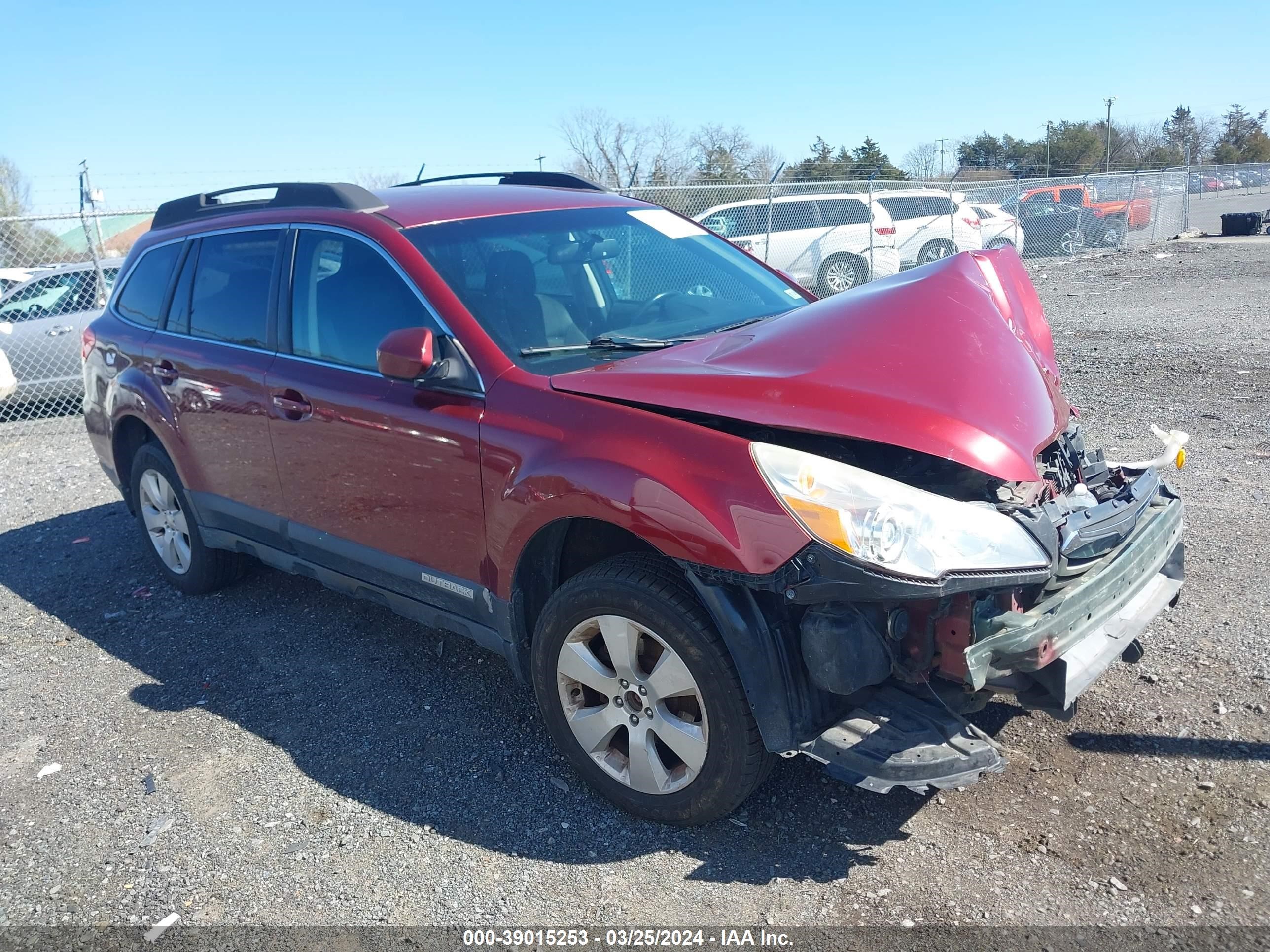 SUBARU OUTBACK 2012 4s4brbccxc3293792