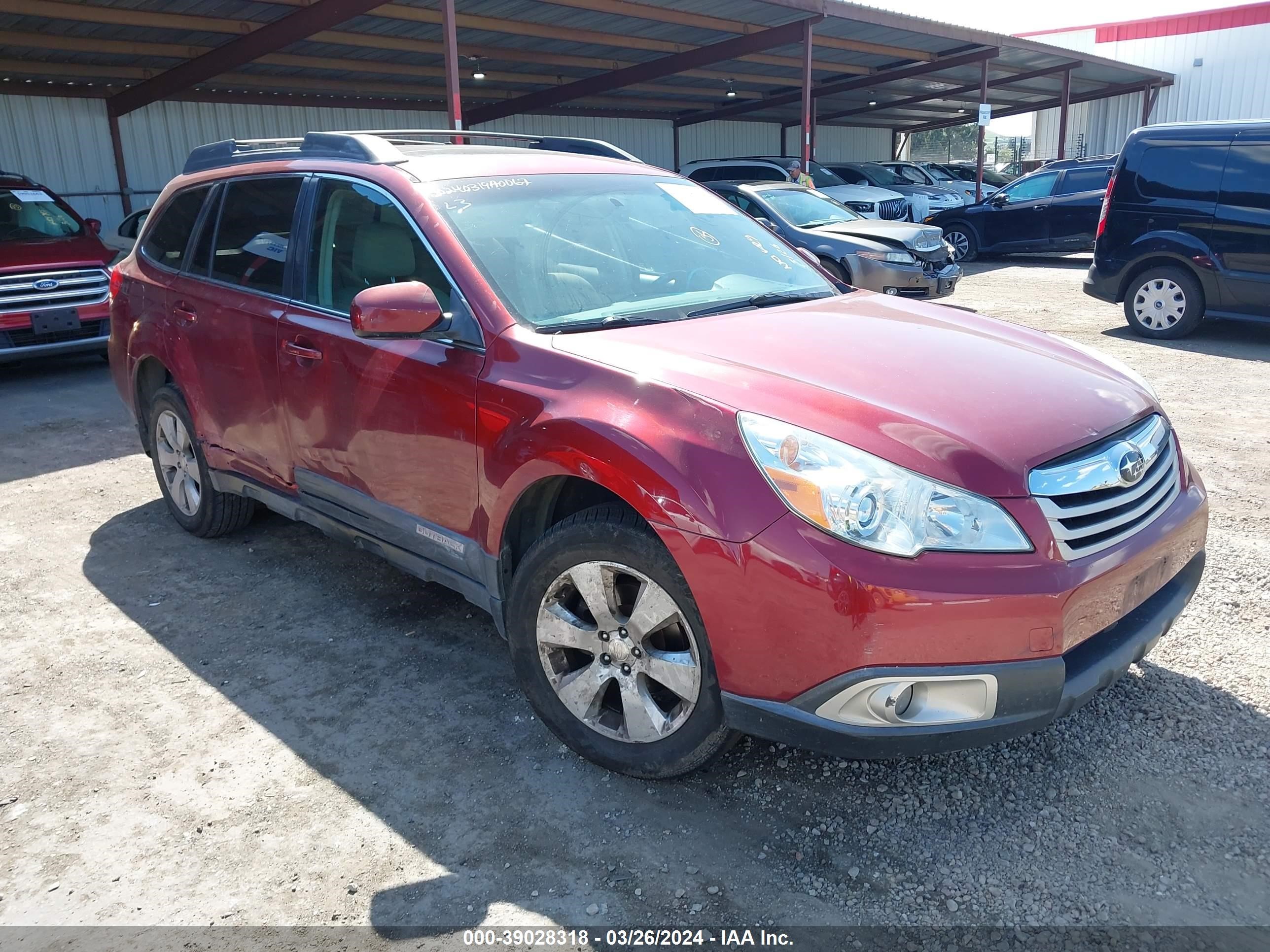 SUBARU OUTBACK 2011 4s4brbgc8b3339371