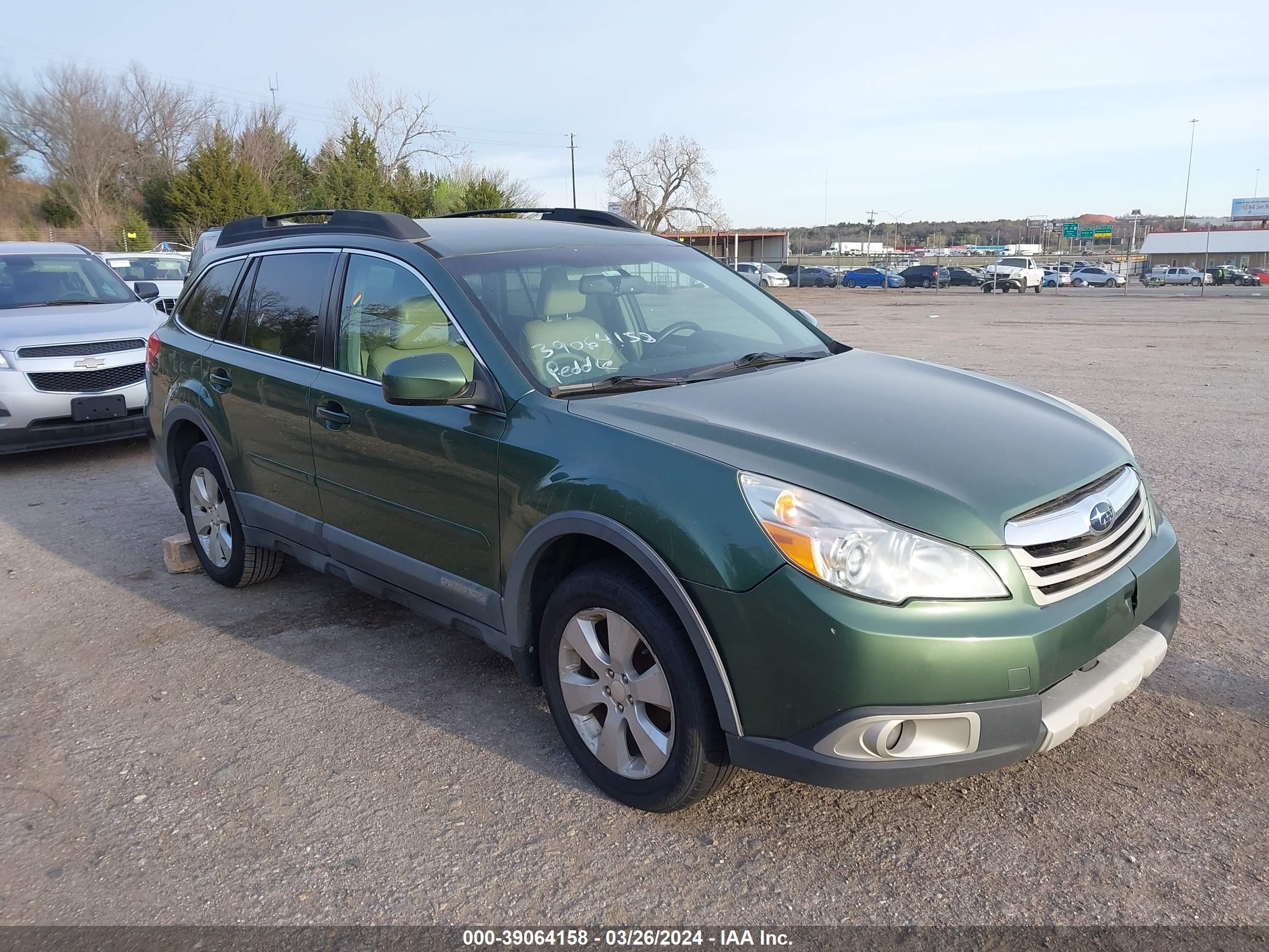 SUBARU OUTBACK 2011 4s4brbjcxb3410997