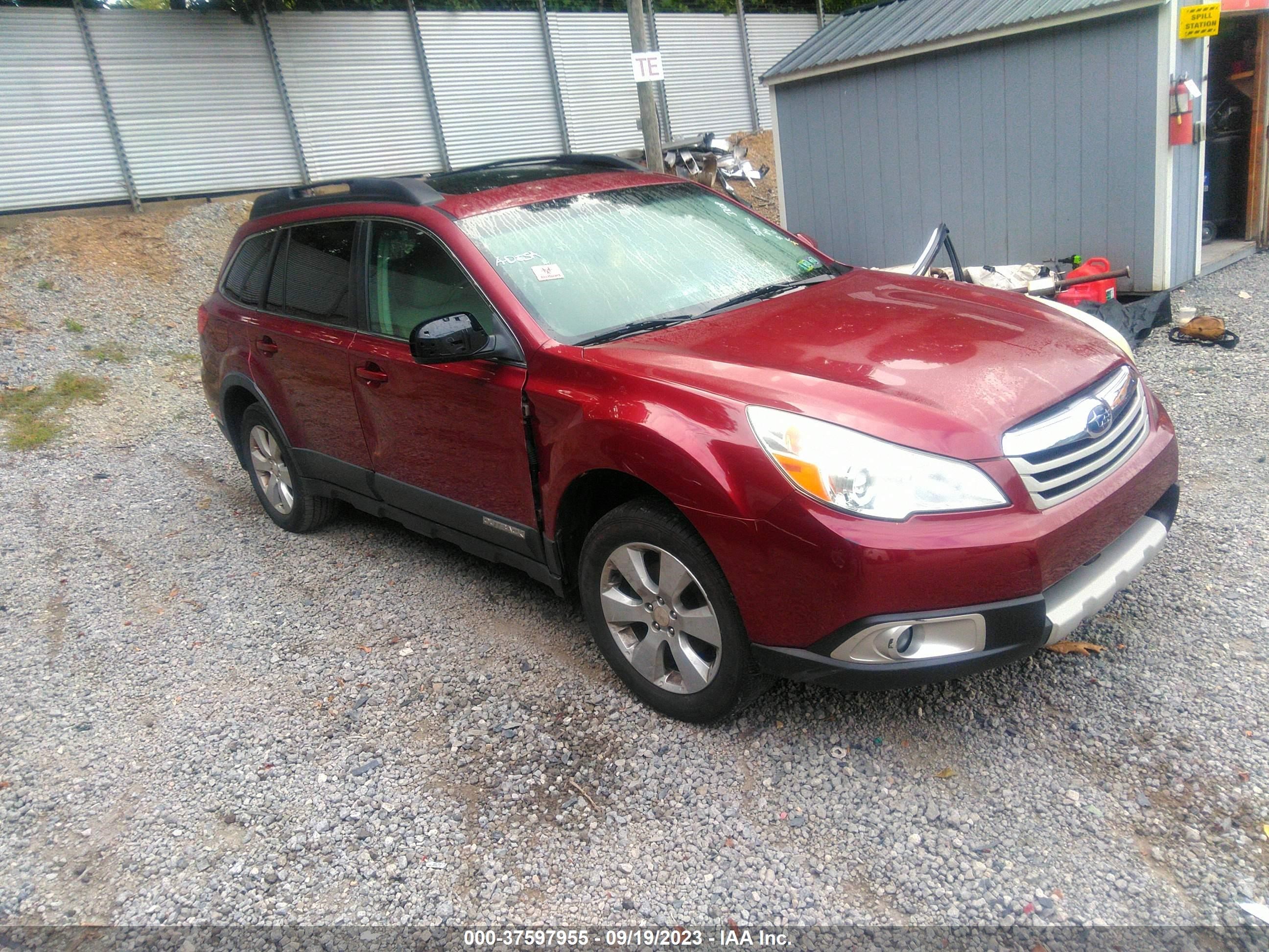 SUBARU OUTBACK 2011 4s4brbkc7b3369002