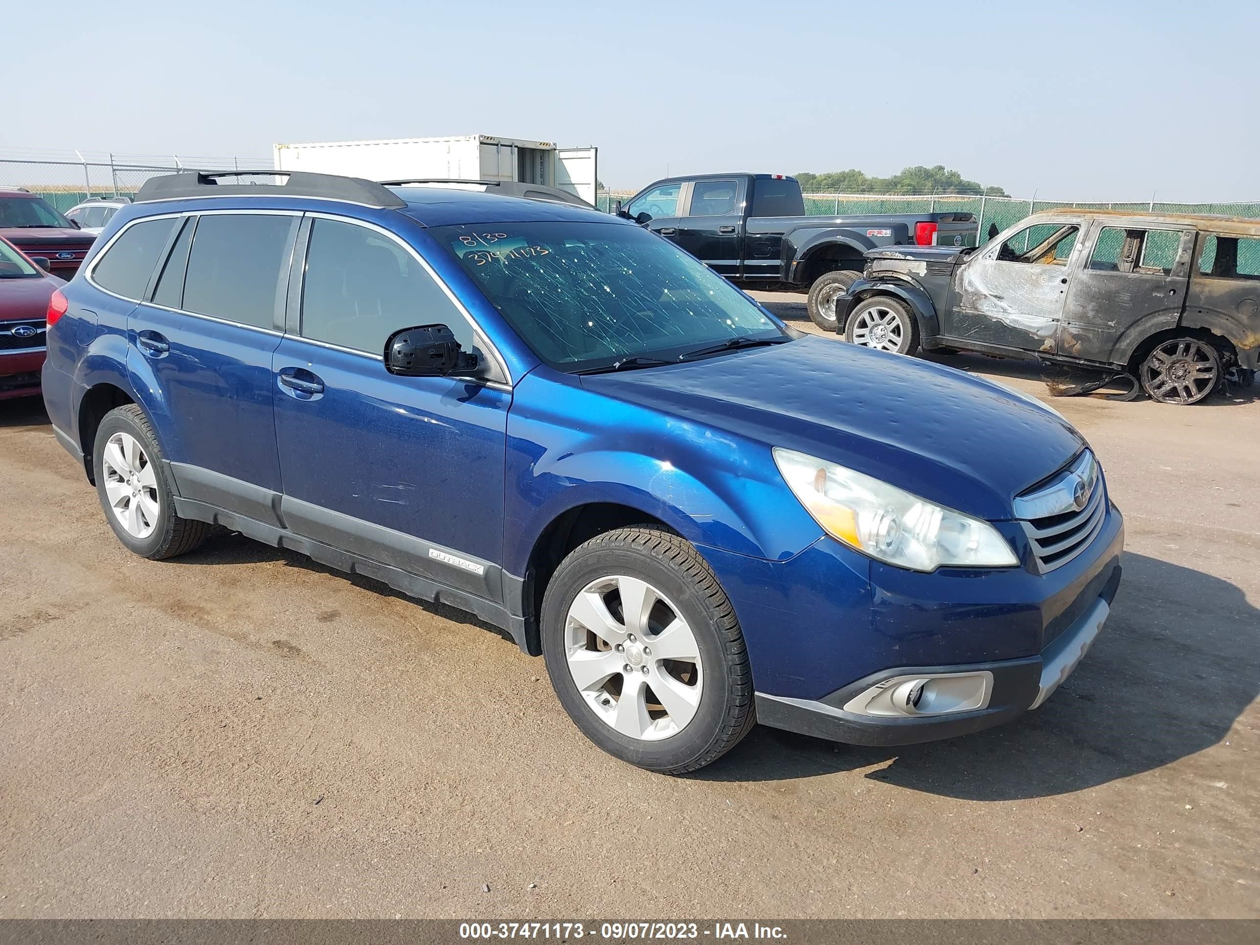 SUBARU OUTBACK 2011 4s4brbkc8b3379876