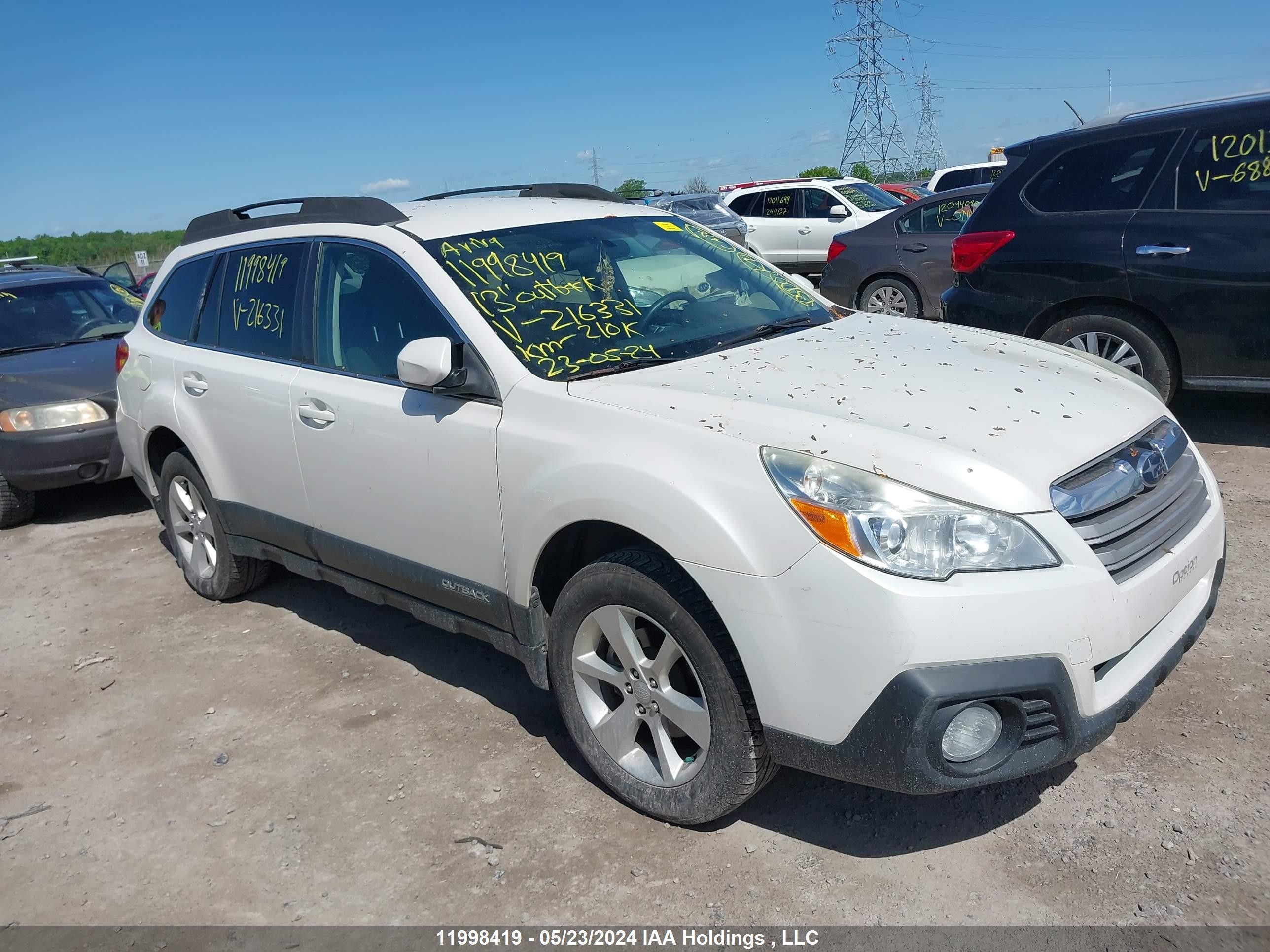 SUBARU OUTBACK 2013 4s4brgbc7d3216331