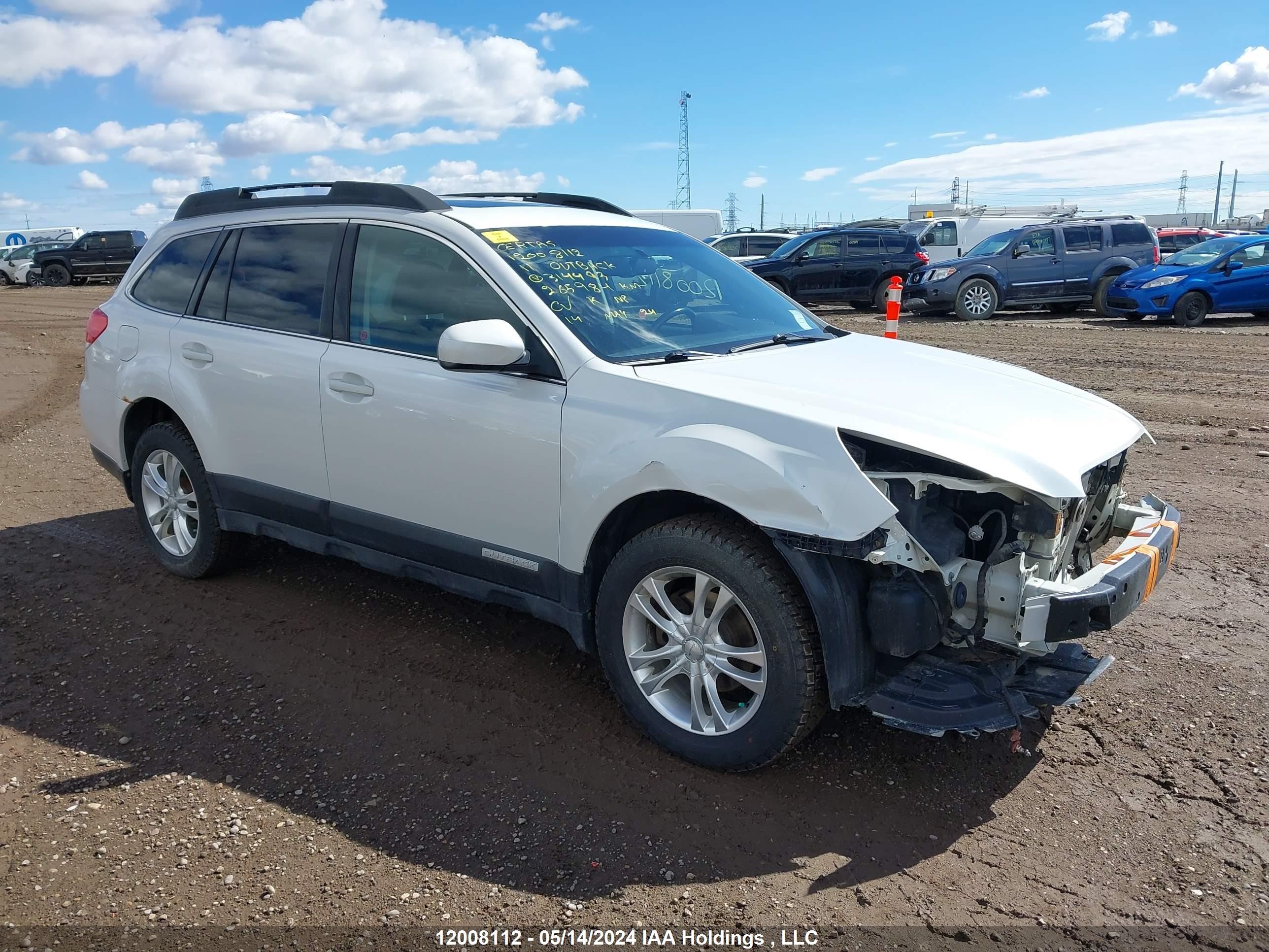 SUBARU OUTBACK 2011 4s4brggc0b3314493