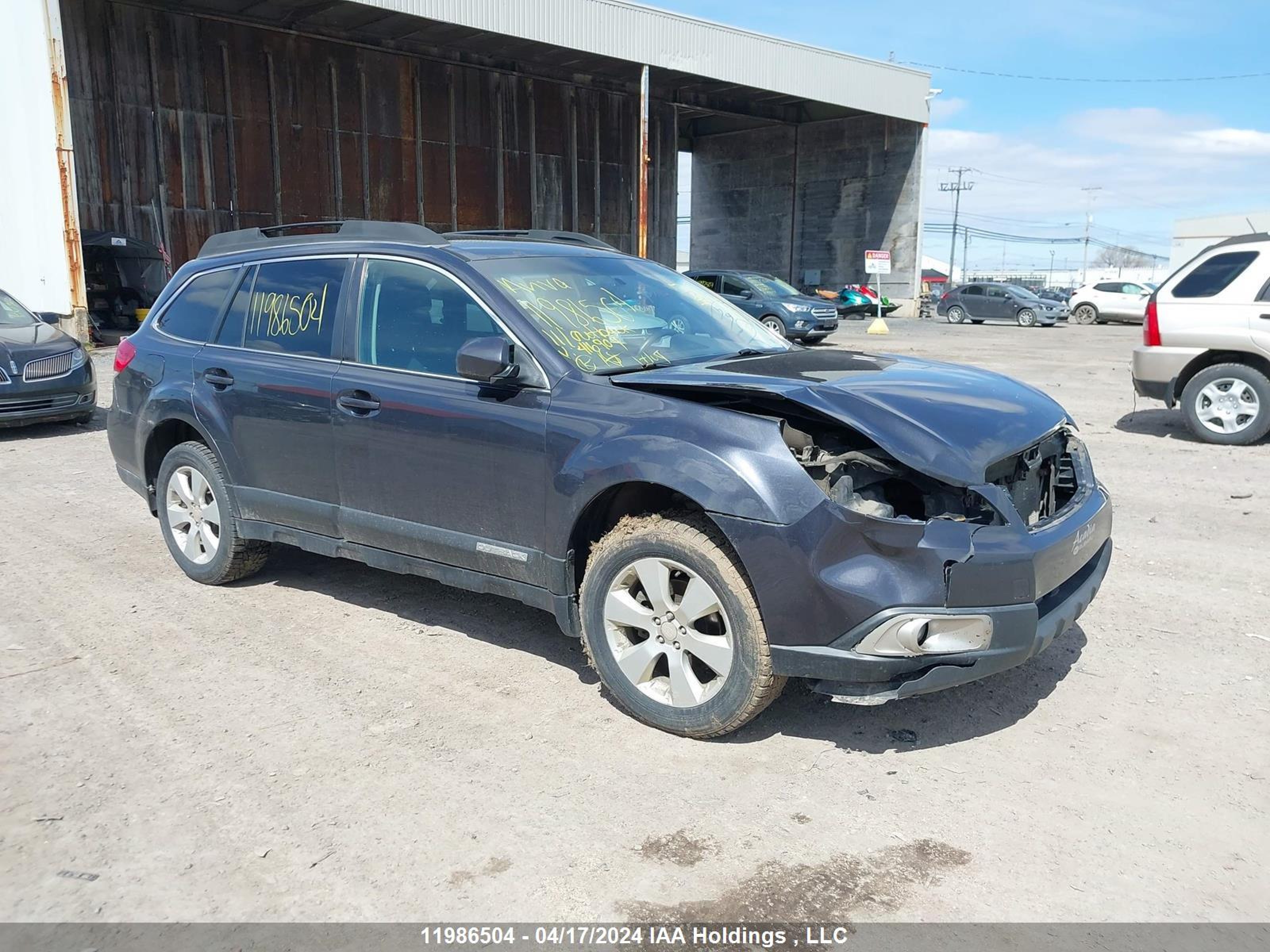 SUBARU OUTBACK 2011 4s4brgkc2b3416904