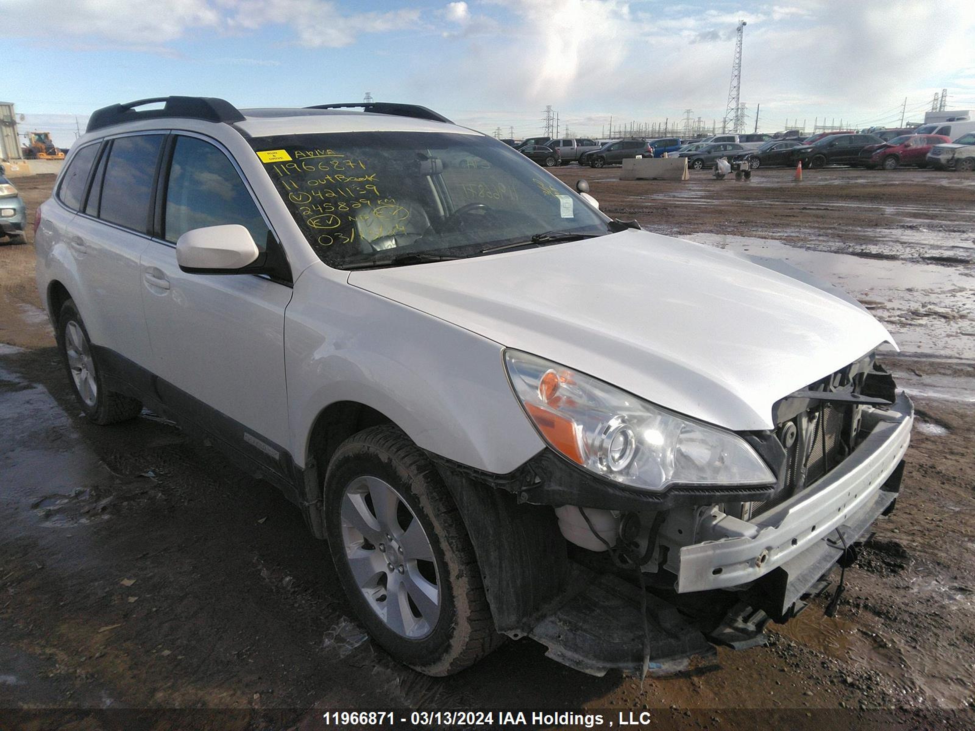 SUBARU OUTBACK 2011 4s4brjkcxb2421139