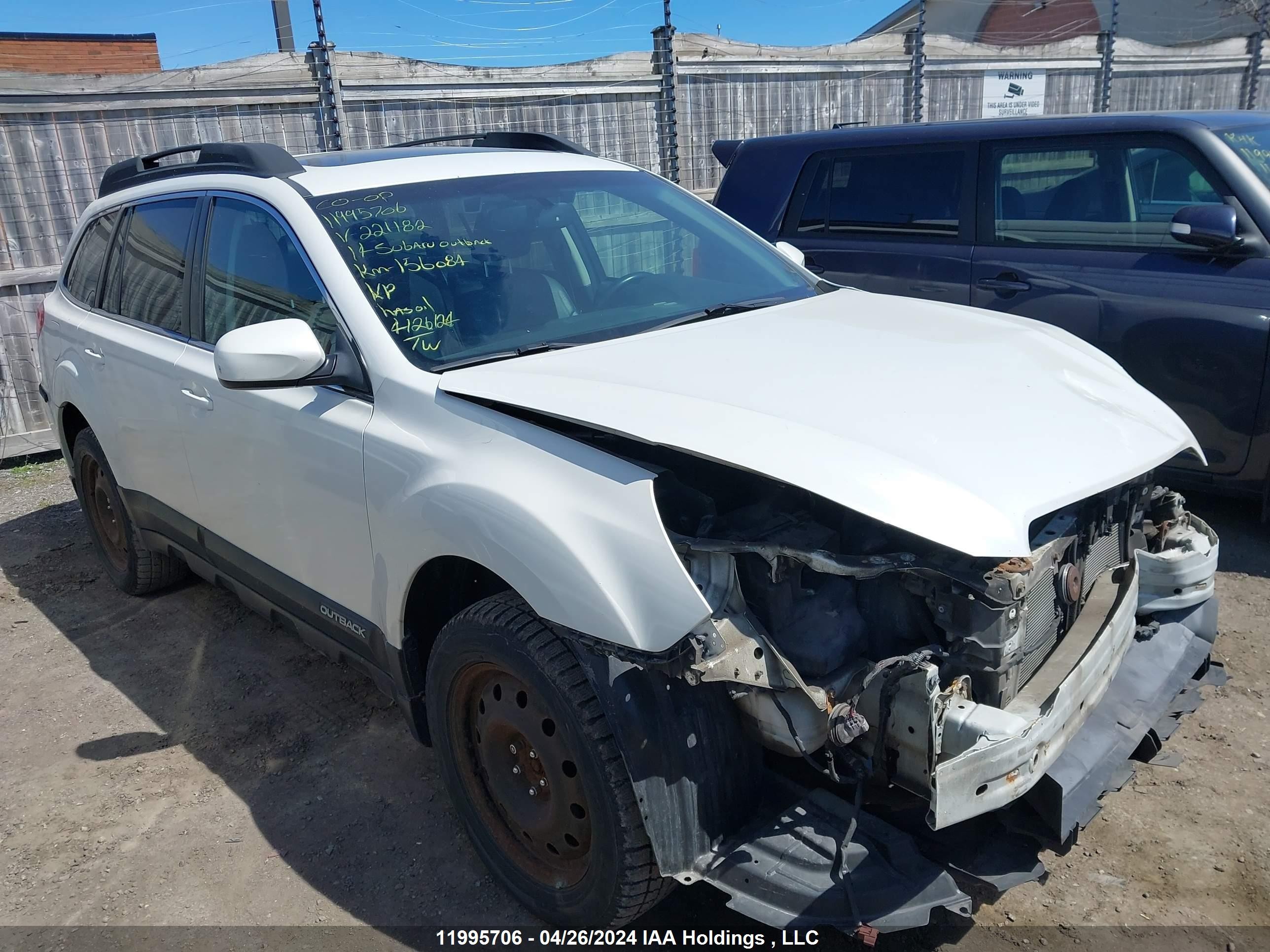 SUBARU OUTBACK 2014 4s4brjnc8e2221182