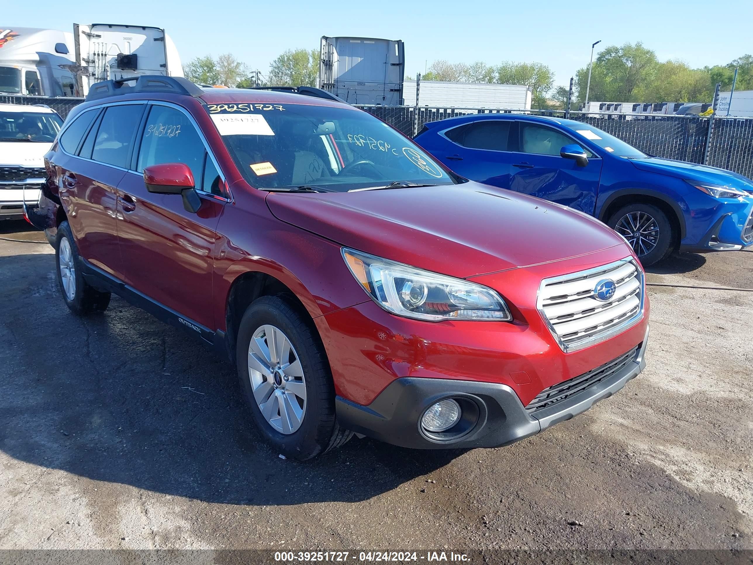 SUBARU OUTBACK 2017 4s4bsadc2h3250715