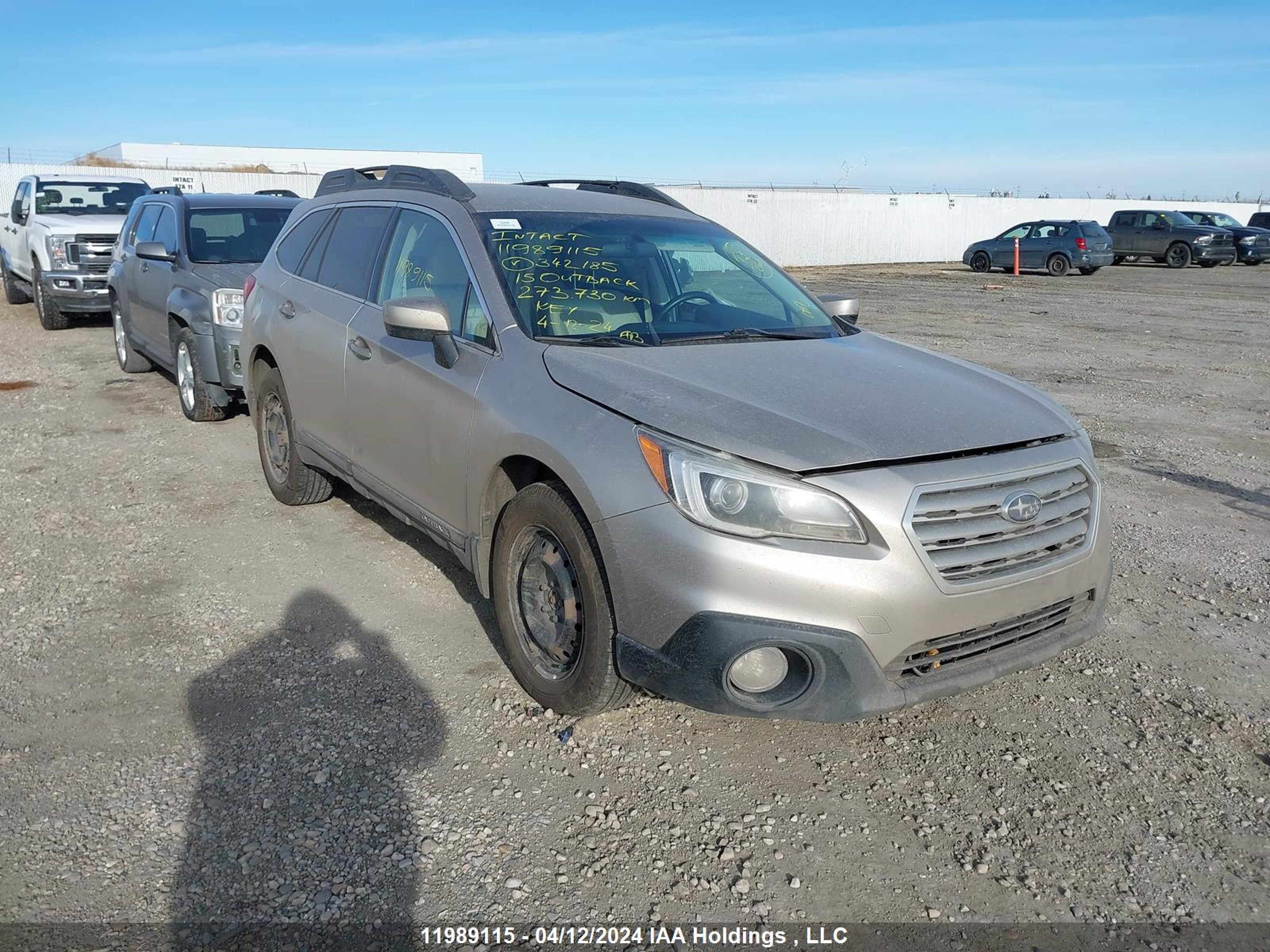 SUBARU OUTBACK 2015 4s4bscac3f3342185