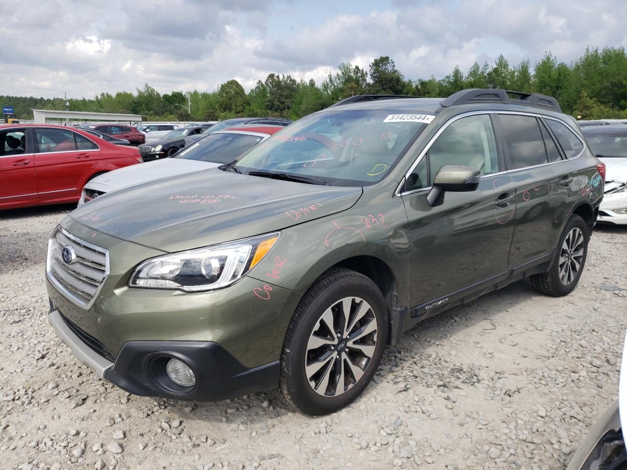 SUBARU OUTBACK 2016 4s4bsenc7g3339460