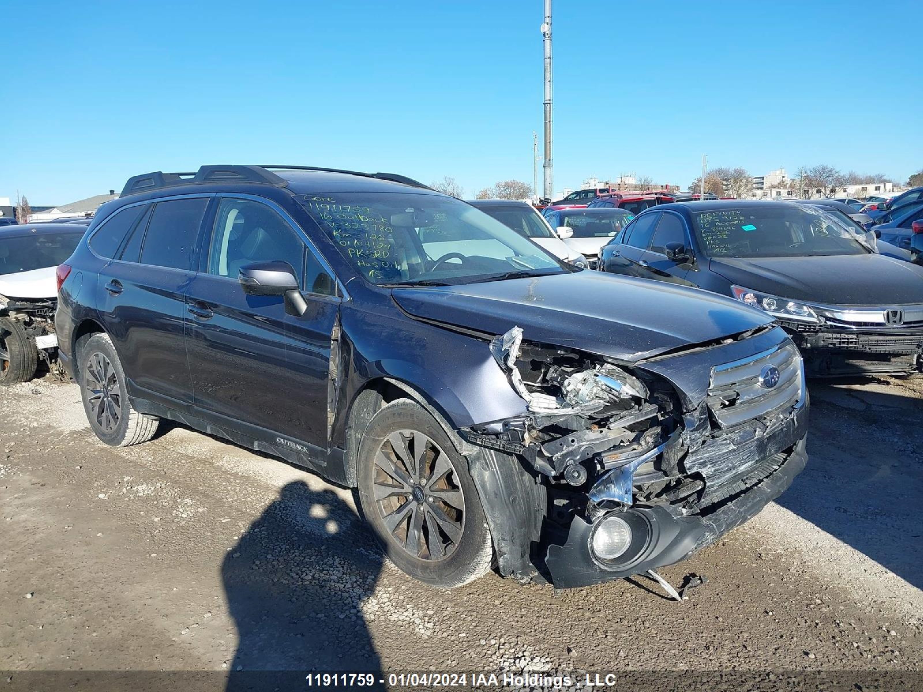 SUBARU OUTBACK 2016 4s4bsflcxg3323780