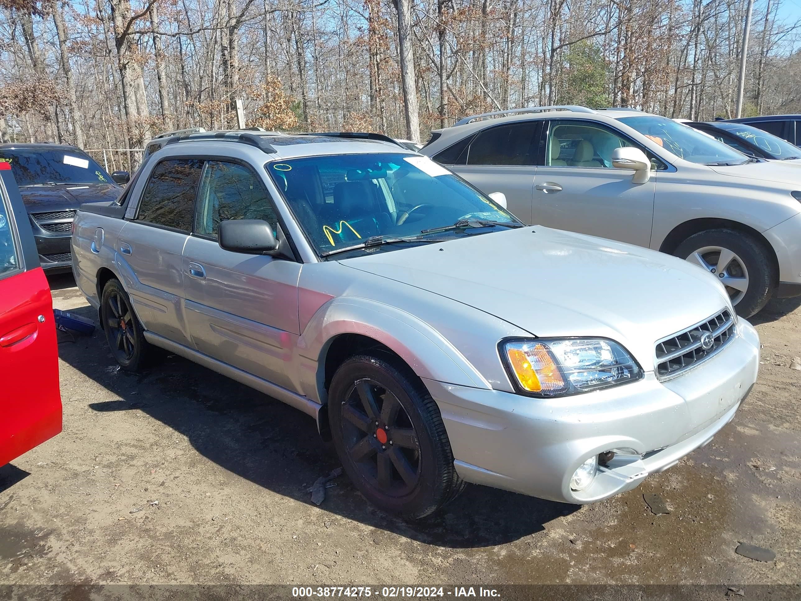 SUBARU BAJA 2003 4s4bt61c137107223