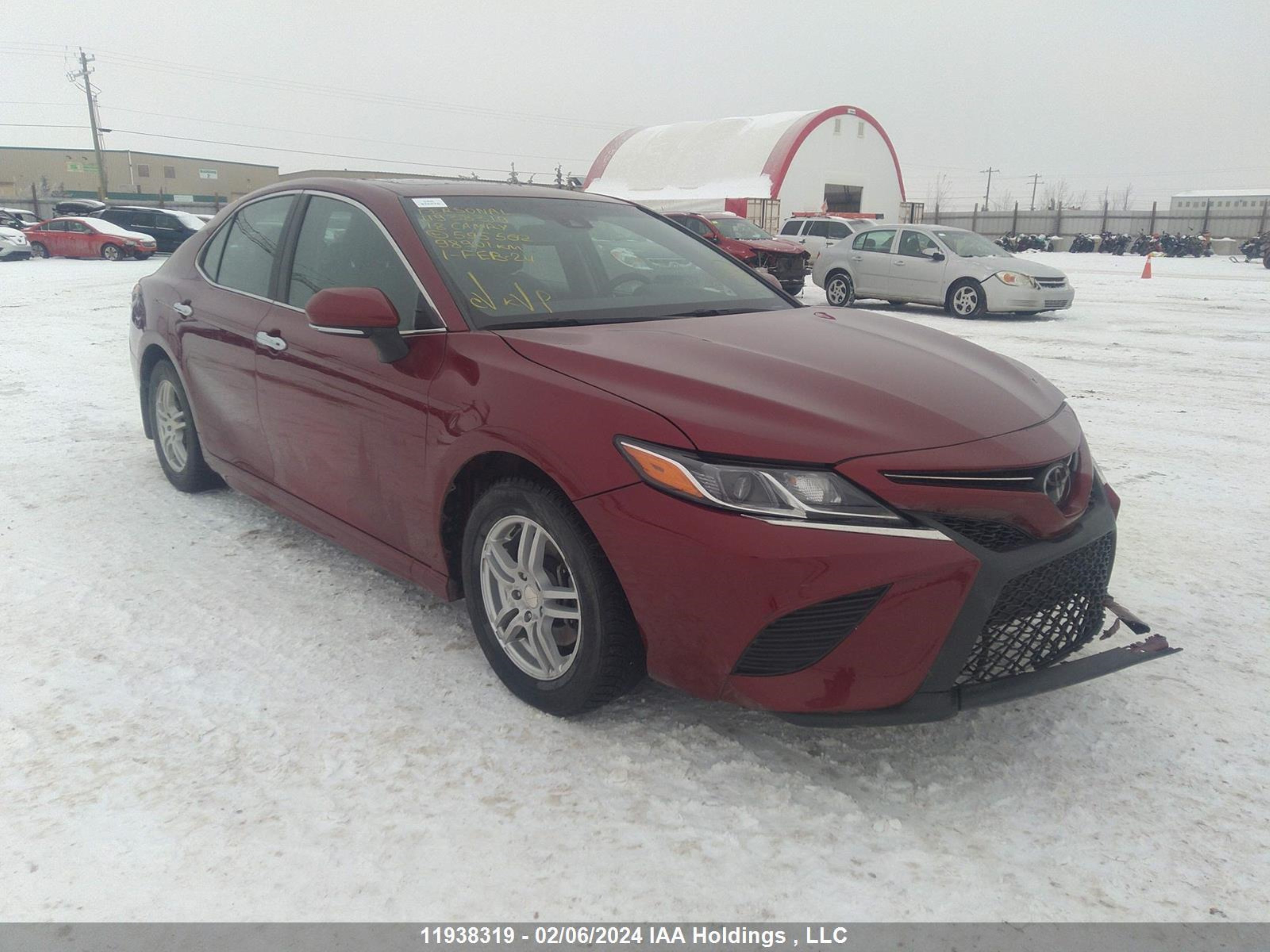 TOYOTA CAMRY 2018 4t1b11hk1ju595562