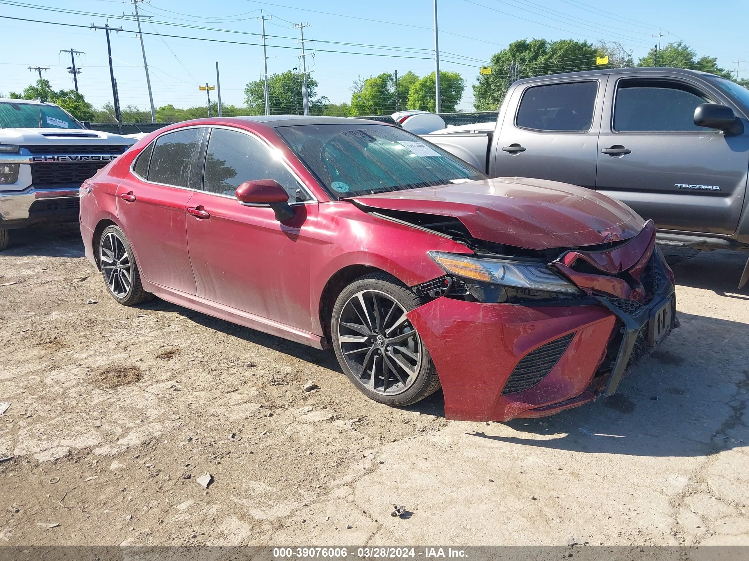 TOYOTA CAMRY 2018 4t1b61hkxju604079