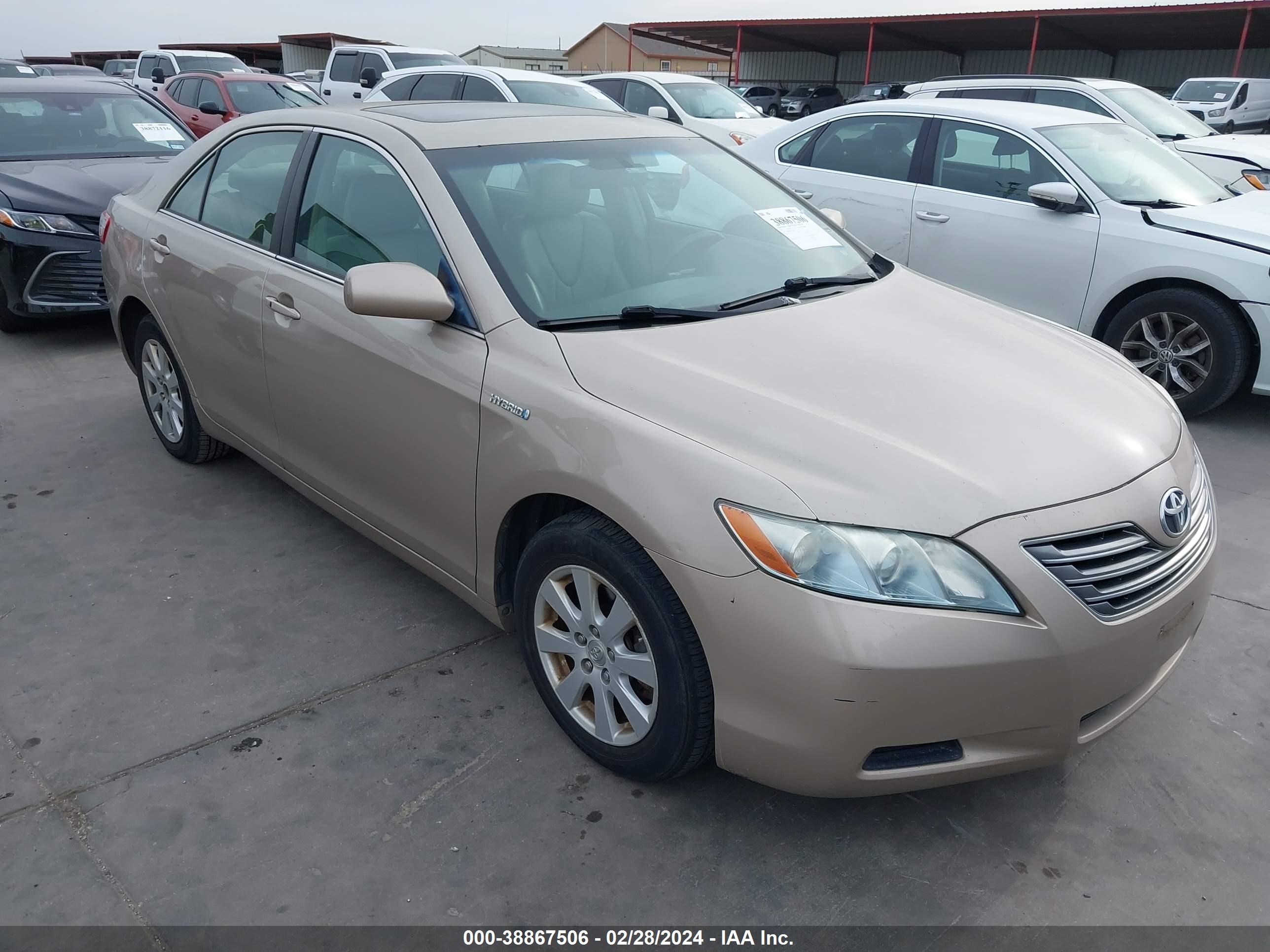 TOYOTA CAMRY 2007 4t1bb46k07u007998