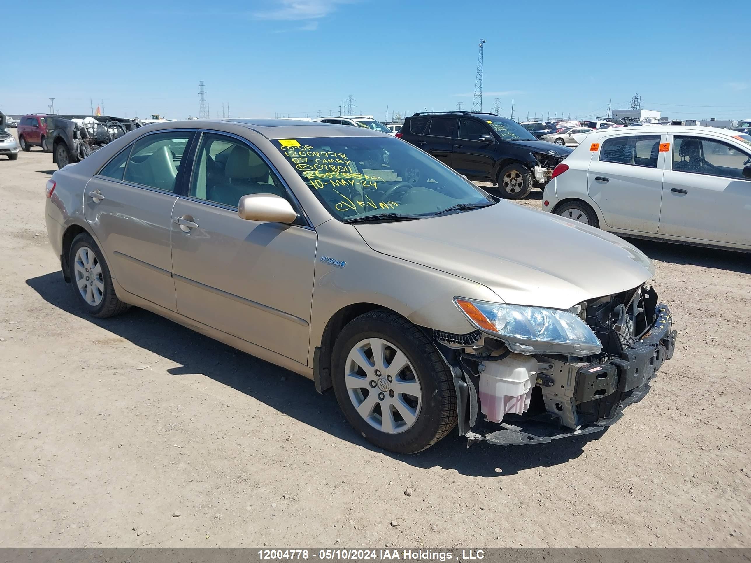 TOYOTA CAMRY 2007 4t1bb46k97u028011