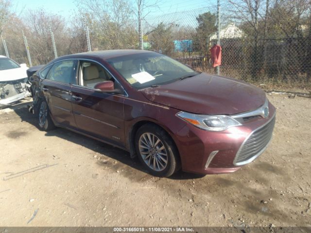 TOYOTA AVALON HYBRID 2016 4t1bd1eb0gu054393