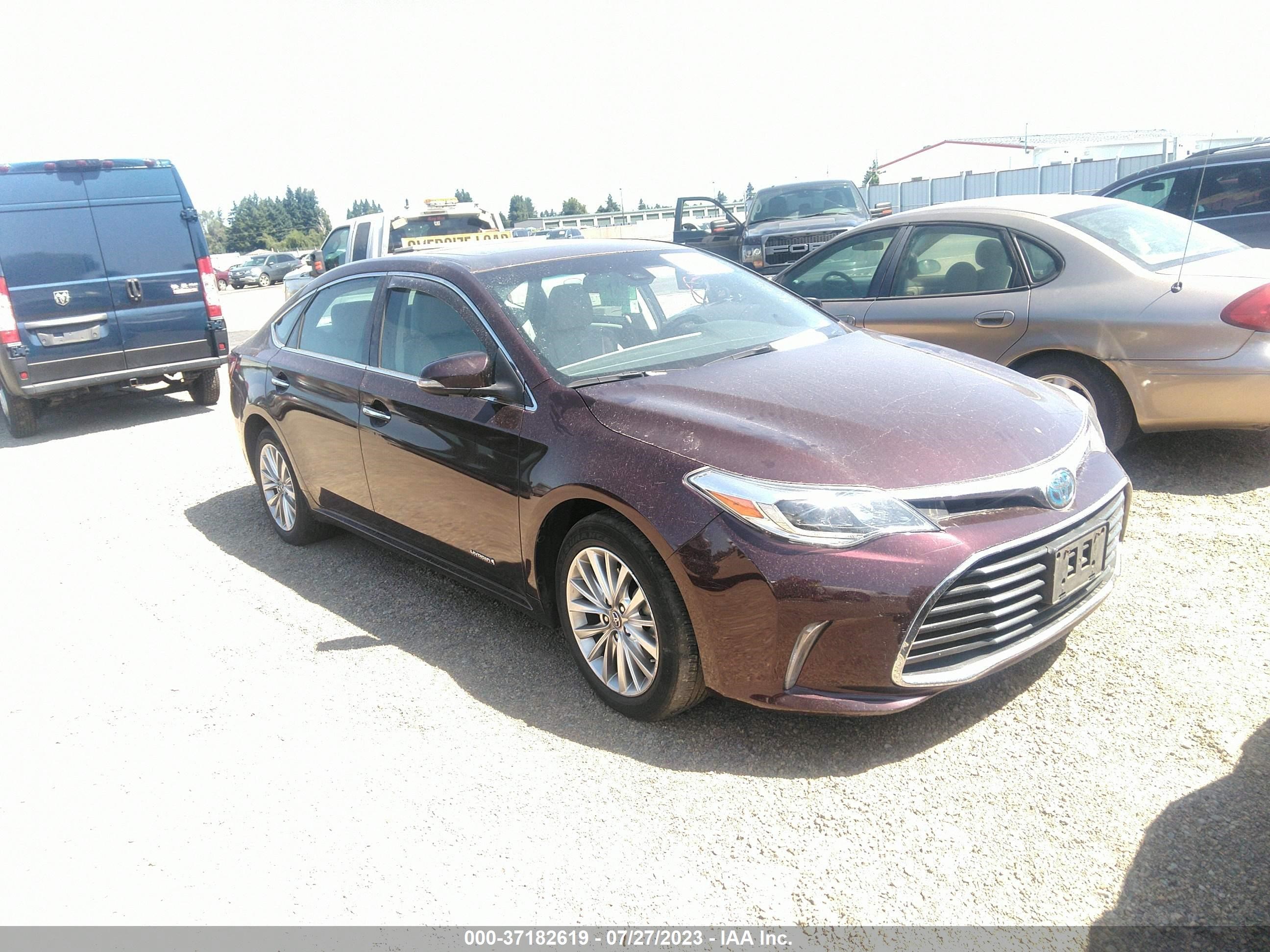 TOYOTA AVALON 2016 4t1bd1eb4gu048810