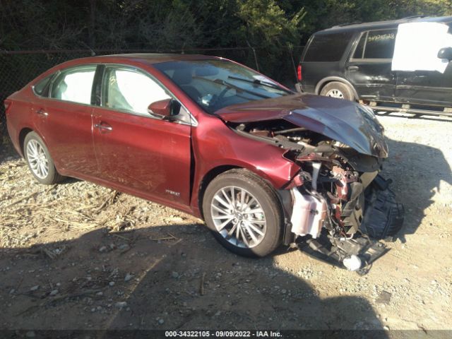 TOYOTA AVALON HYBRID 2016 4t1bd1eb4gu053411