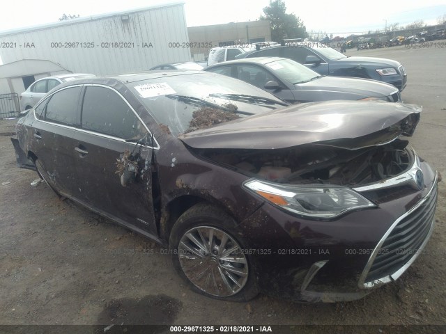 TOYOTA AVALON HYBRID 2016 4t1bd1eb7gu049322