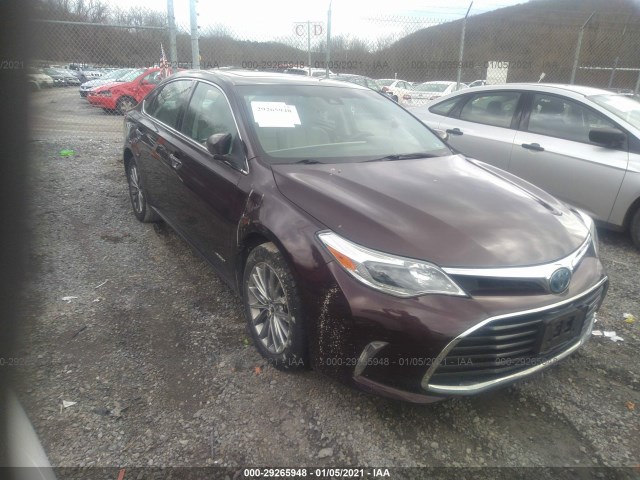 TOYOTA AVALON HYBRID 2016 4t1bd1eb7gu054584