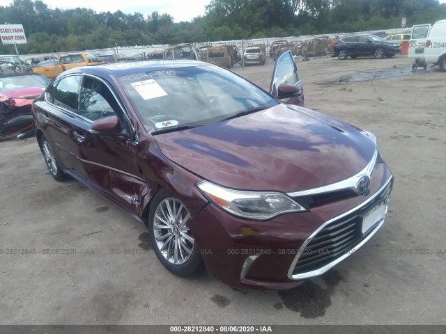 TOYOTA AVALON HYBRID 2016 4t1bd1eb8gu052228