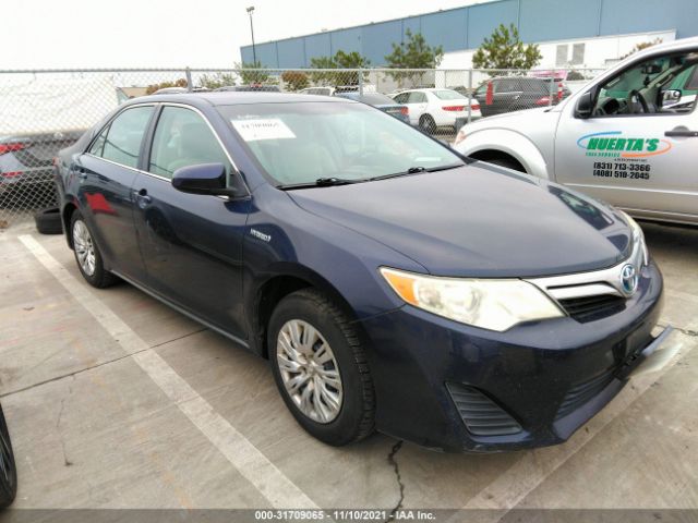 TOYOTA CAMRY HYBRID 2014 4t1bd1fk0eu113499