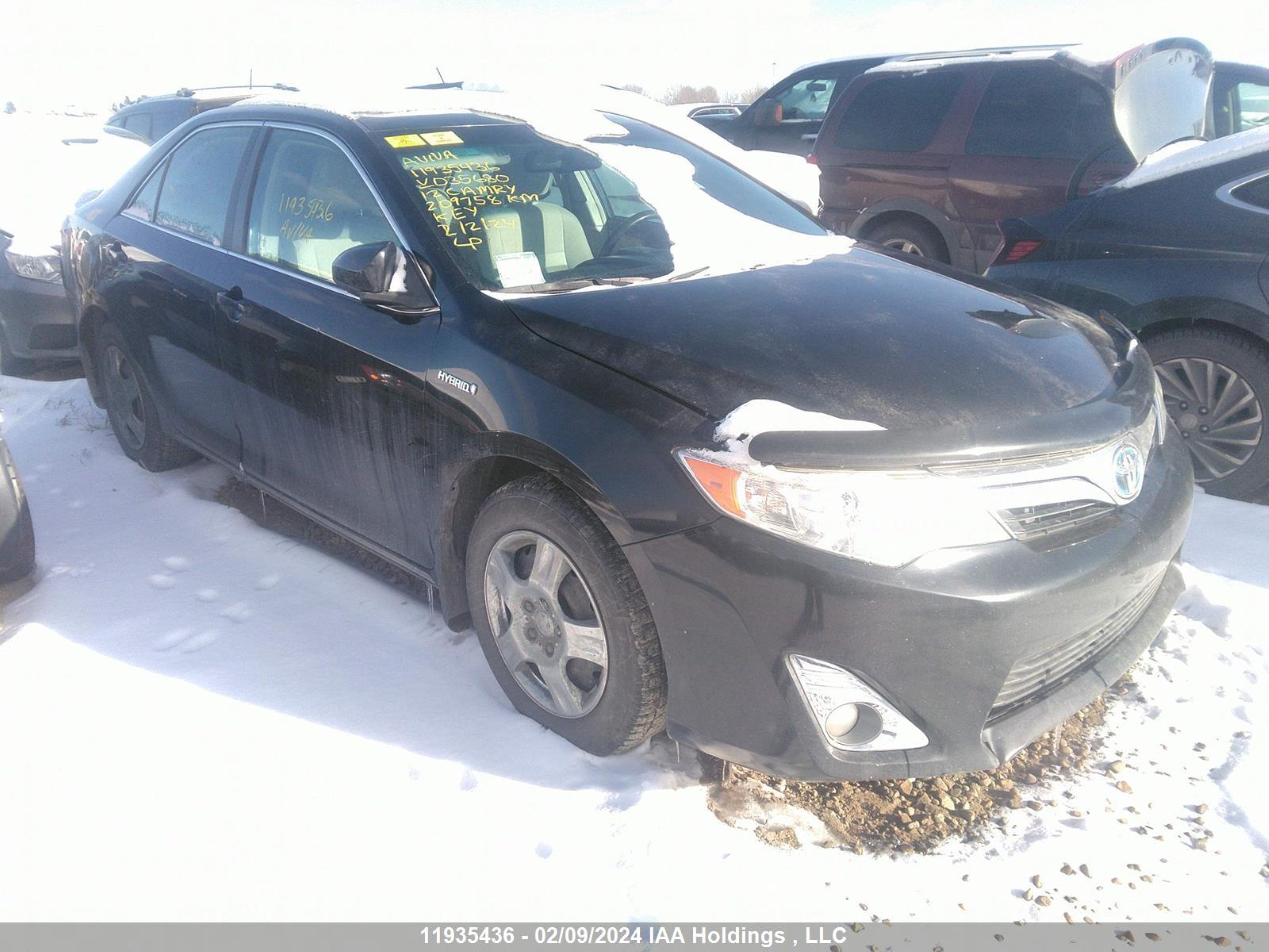 TOYOTA CAMRY 2012 4t1bd1fk6cu035680