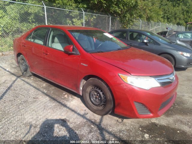 TOYOTA CAMRY HYBRID 2012 4t1bd1fk9cu057642