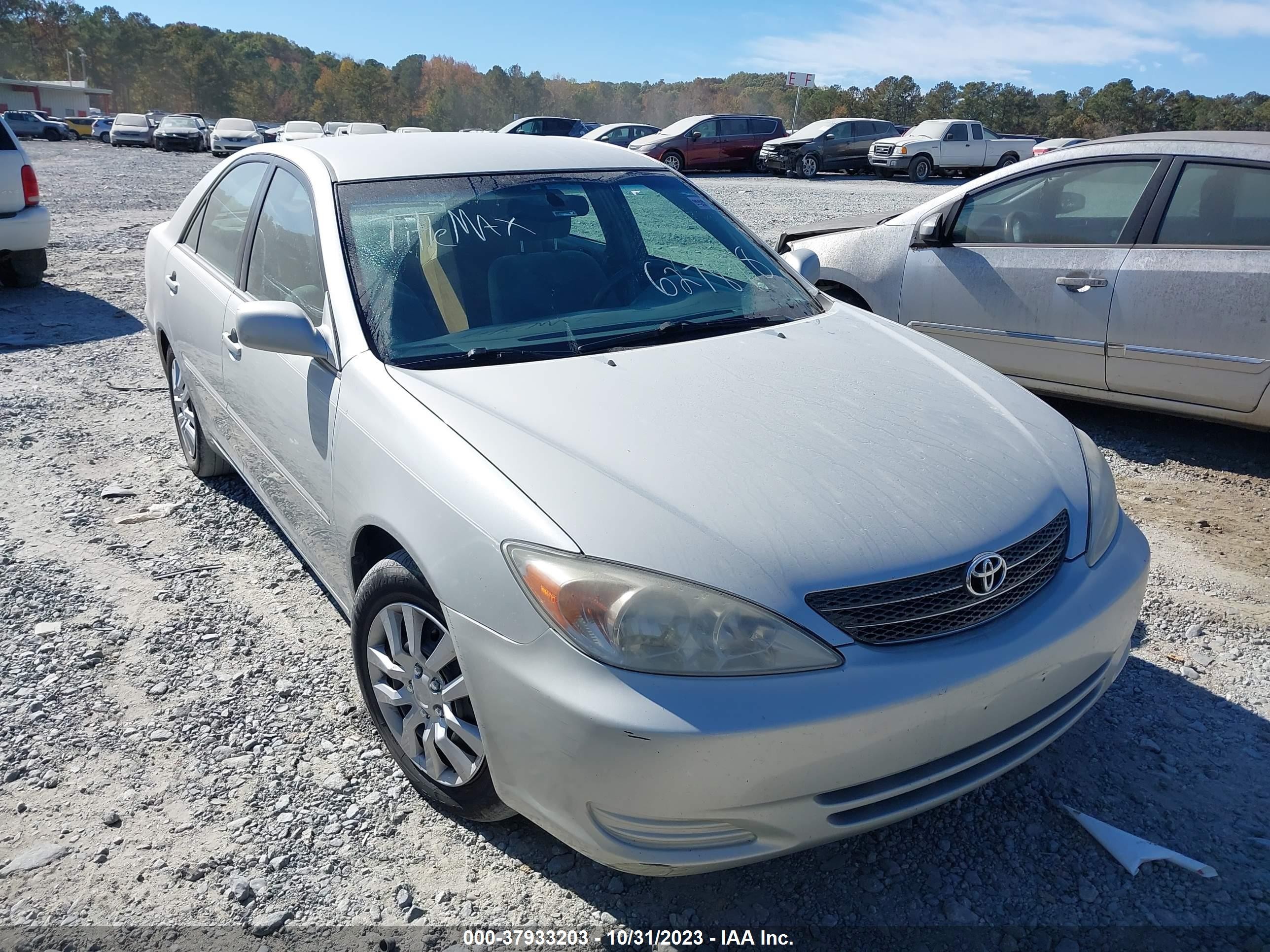 TOYOTA CAMRY 2002 4t1be30k72u627878