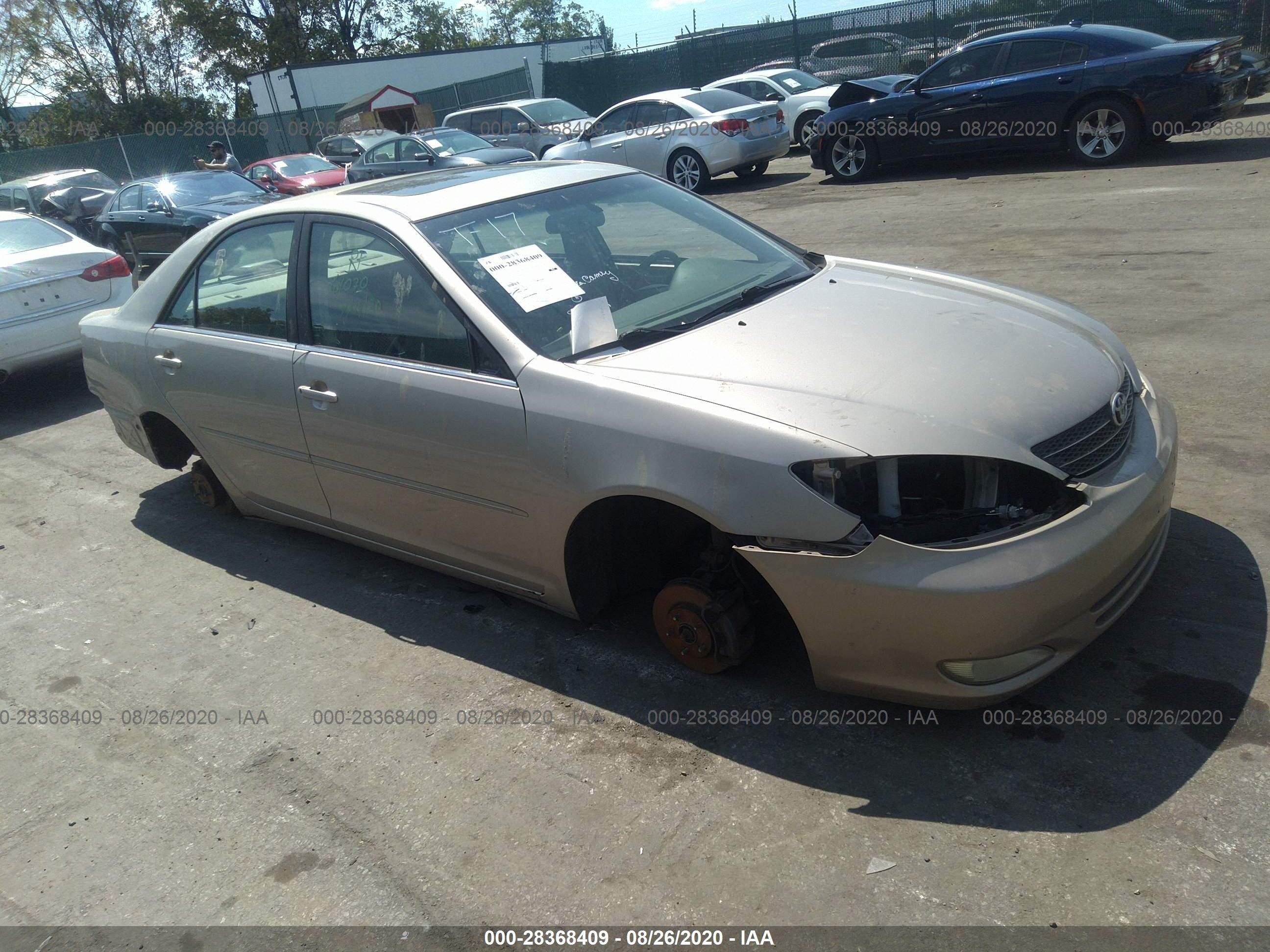 TOYOTA CAMRY 2003 4t1be30k73u255198