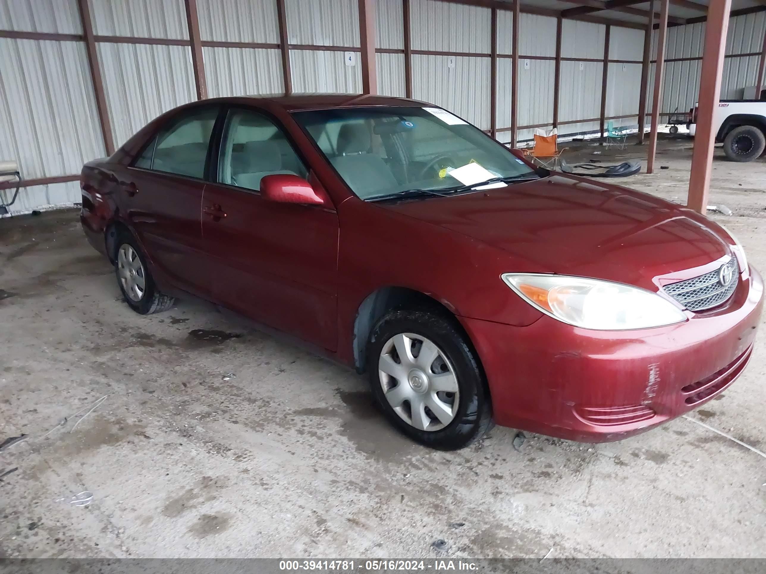 TOYOTA CAMRY 2004 4t1be30k84u352041