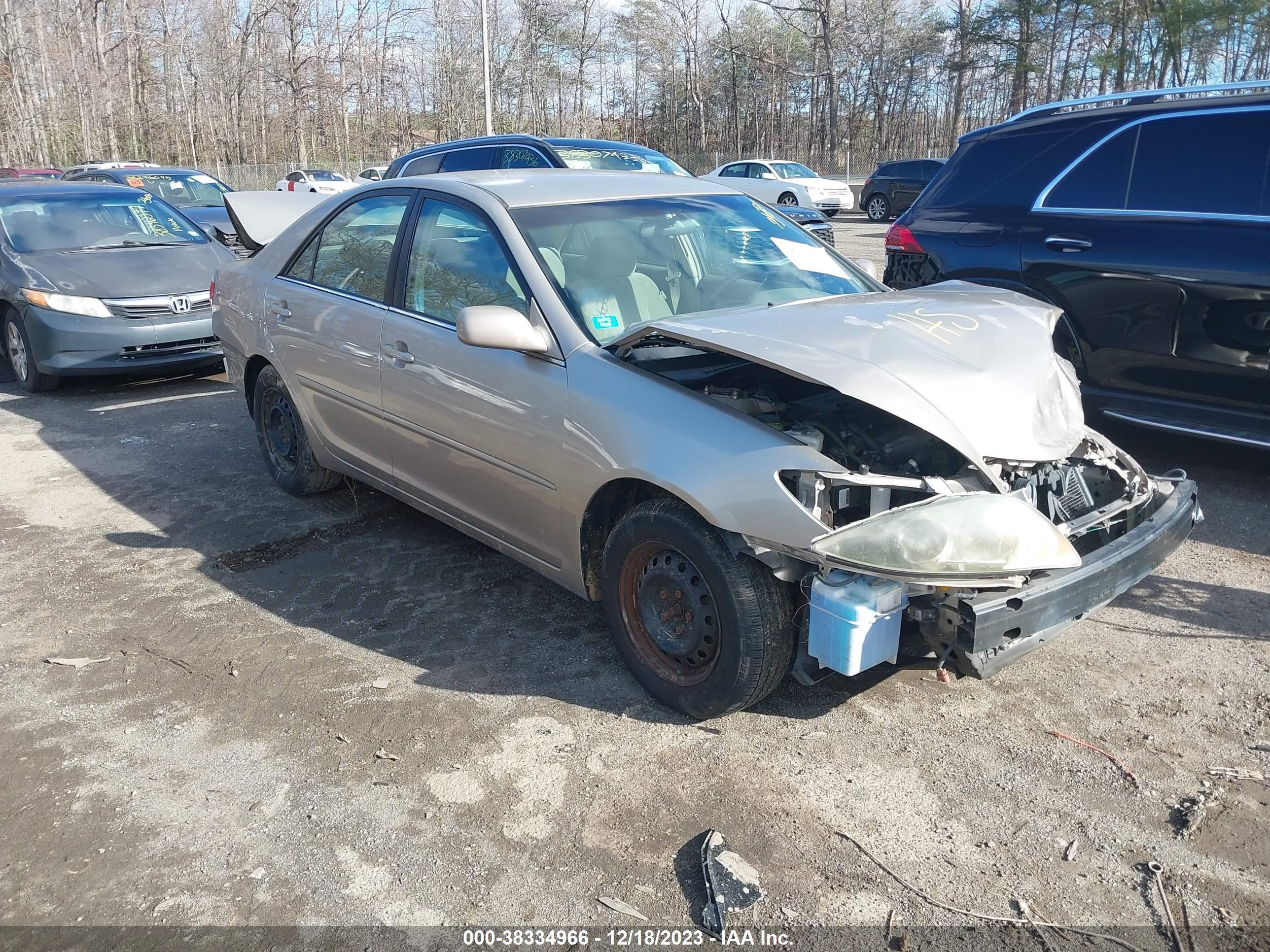 TOYOTA CAMRY 2005 4t1be30k85u089180