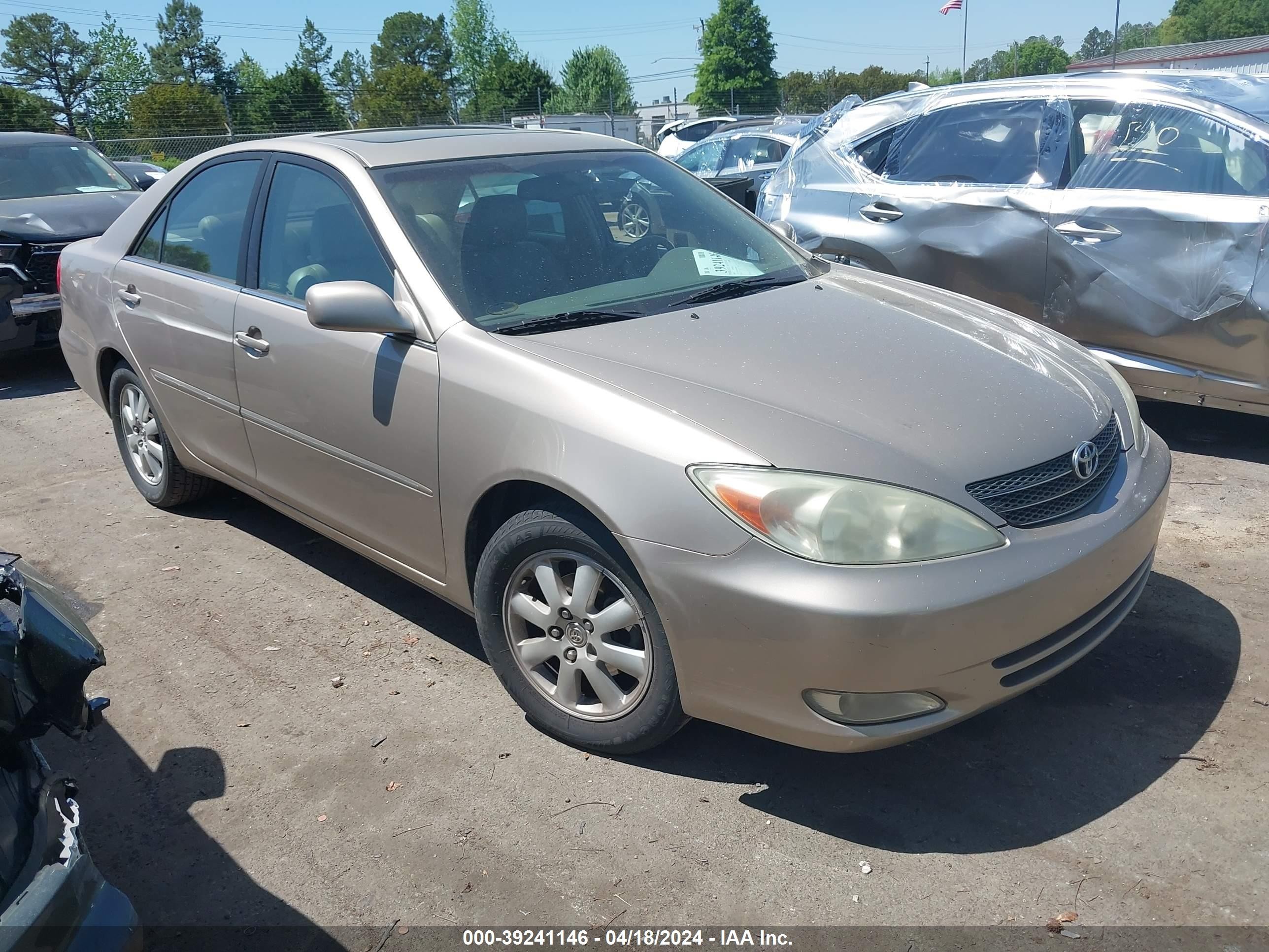 TOYOTA CAMRY 2004 4t1be30kx4u856672