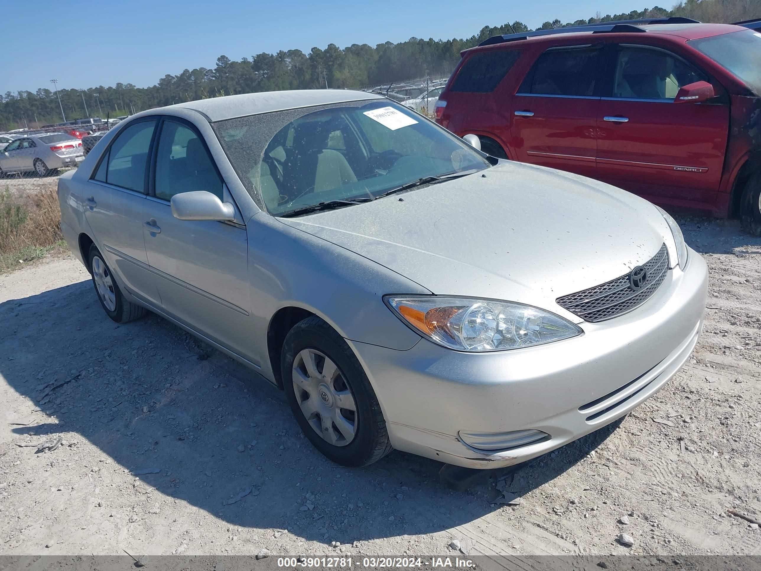 TOYOTA CAMRY 2002 4t1be32k02u063018