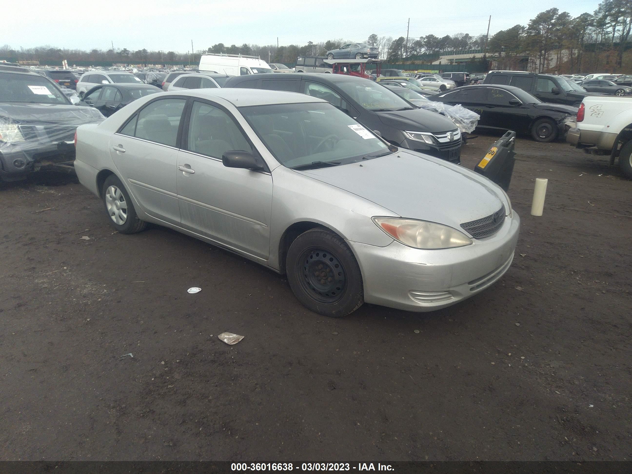 TOYOTA CAMRY 2002 4t1be32k02u066050