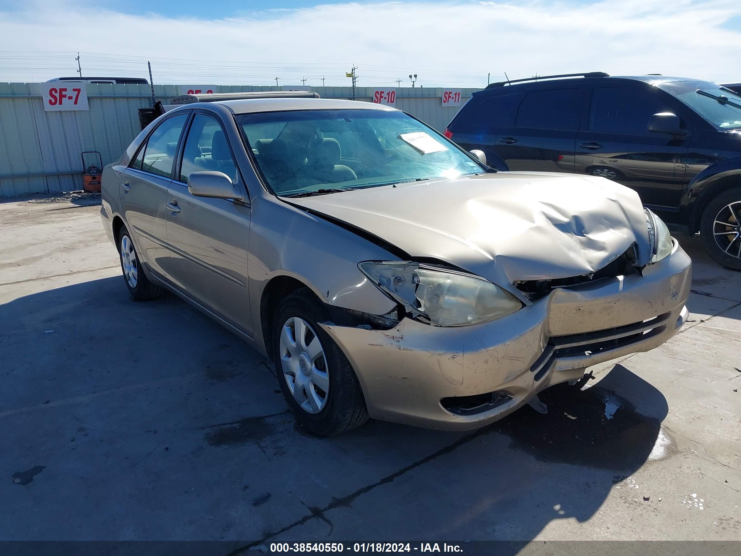 TOYOTA CAMRY 2002 4t1be32k02u113772