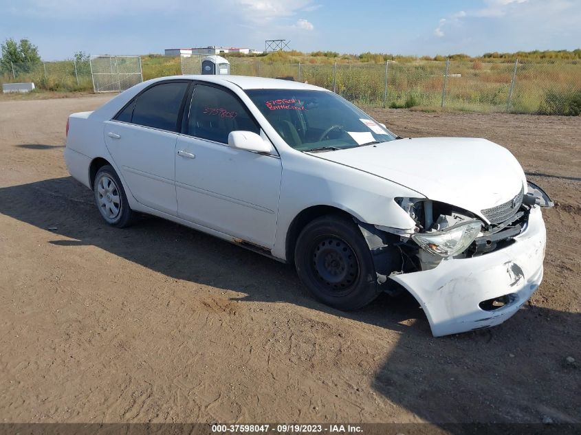 TOYOTA CAMRY 2002 4t1be32k02u589505