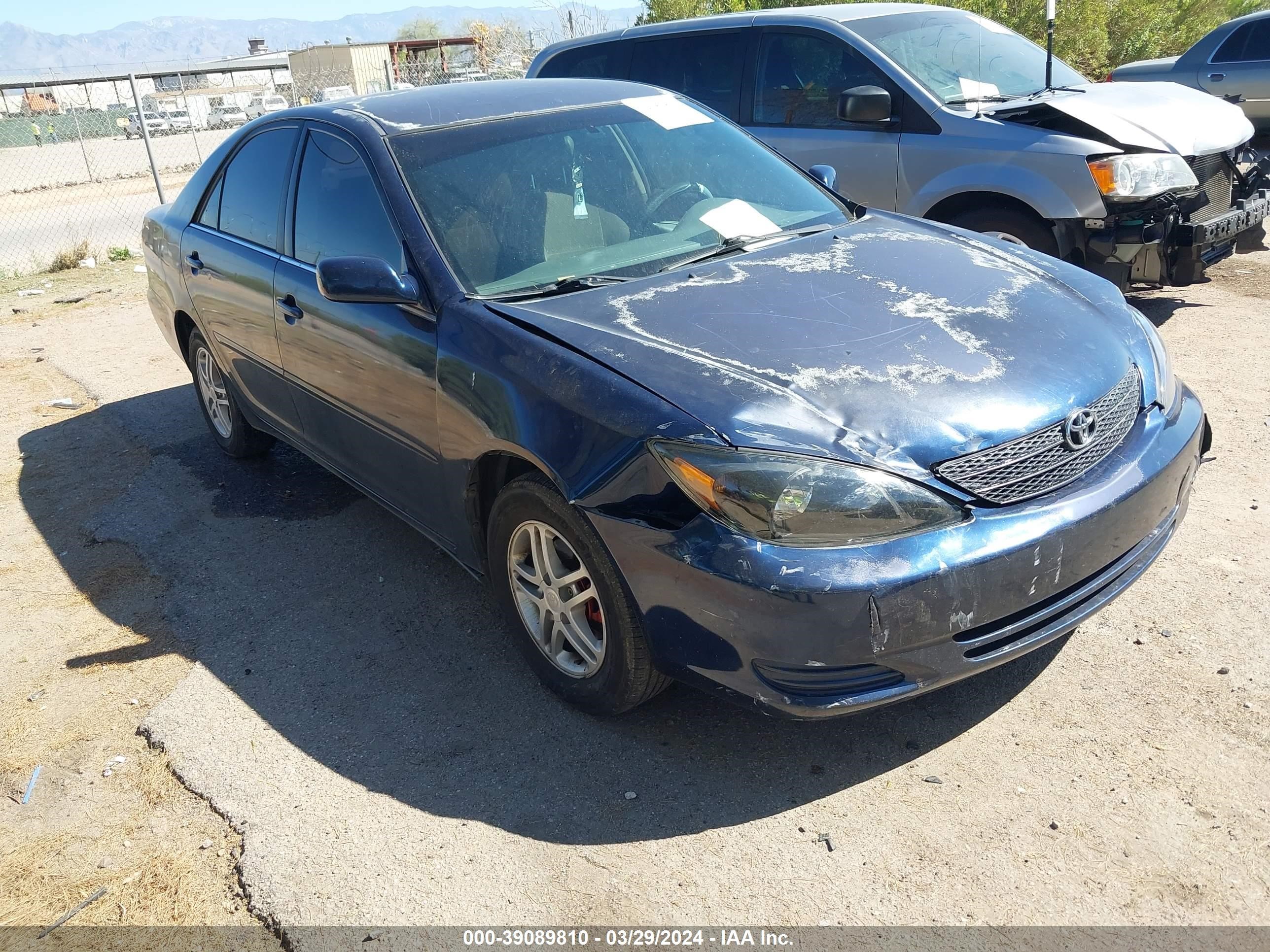 TOYOTA CAMRY 2002 4t1be32k12u598293