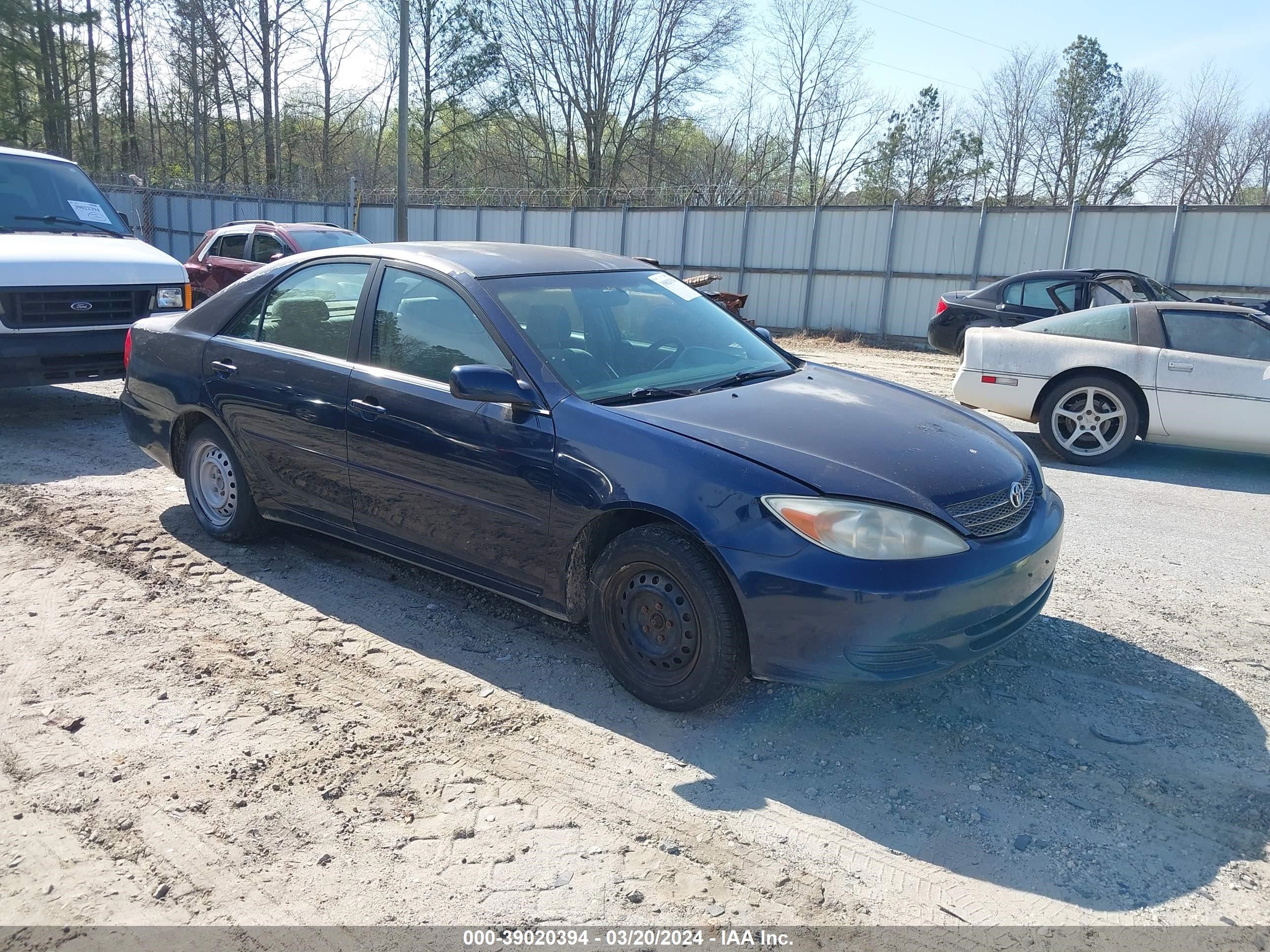 TOYOTA CAMRY 2003 4t1be32k13u178521